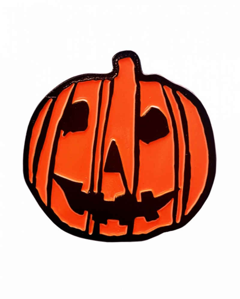 Horror-Shop Dekoobjekt Halloween Kürbis Pin zum Anstecken