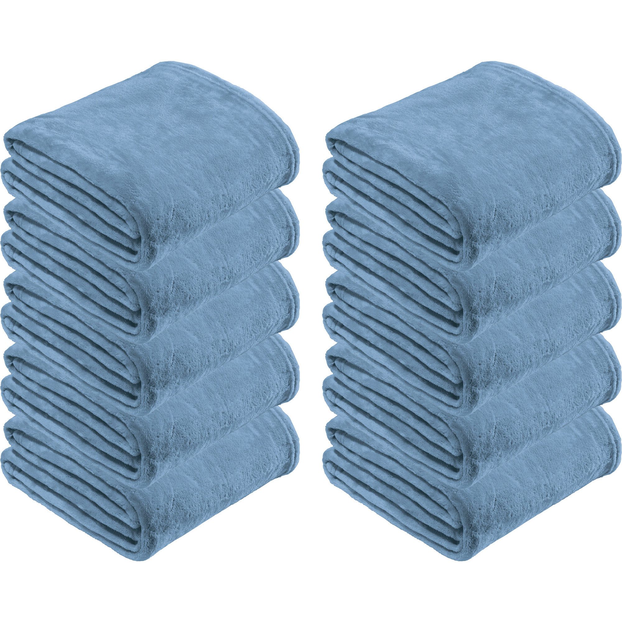 Wohndecke Wohndecke 10er-Pack "Amarillo", REDBEST, Fleece Uni
