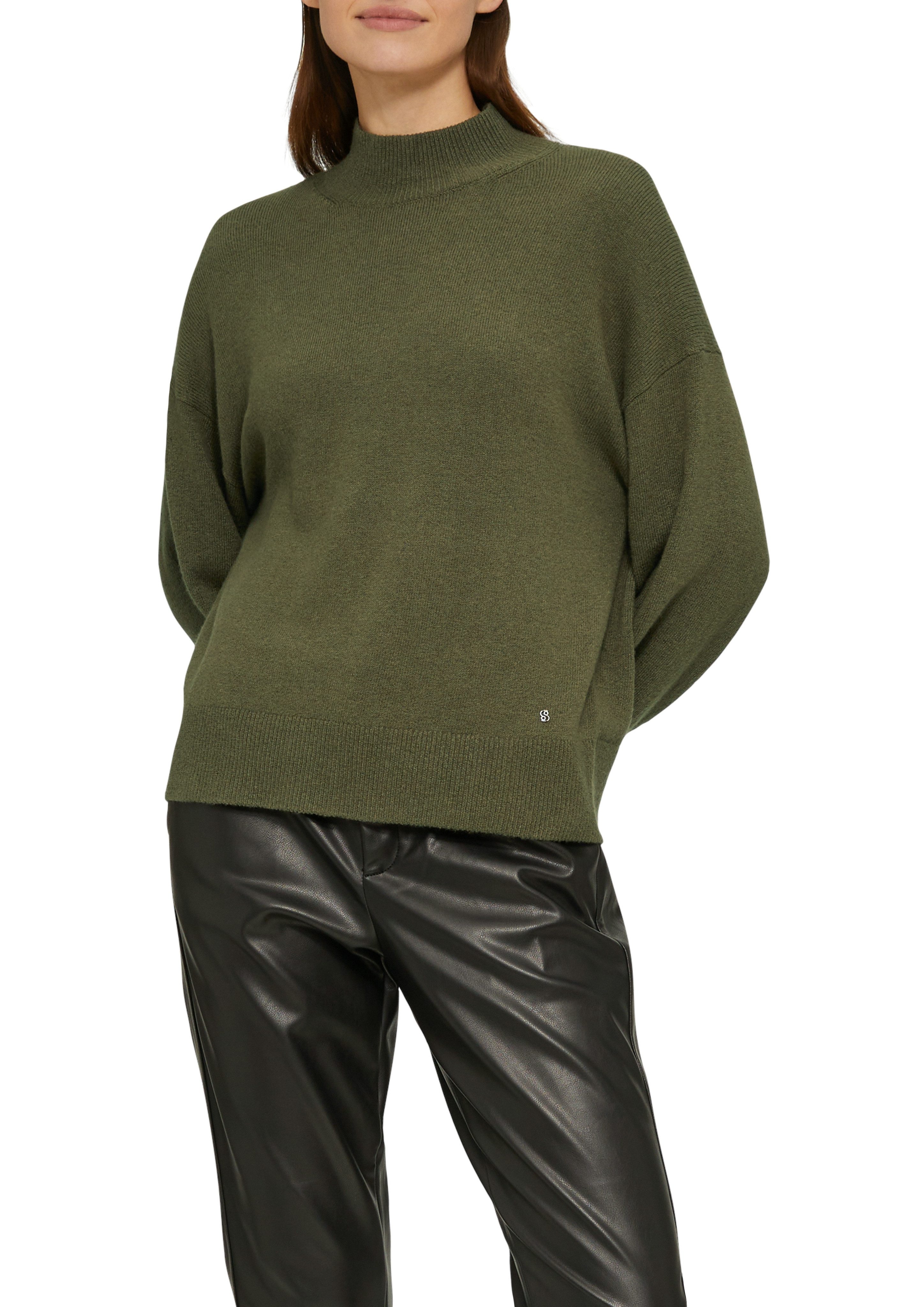 s.Oliver Strickpullover mit Stehkragen günstig online kaufen