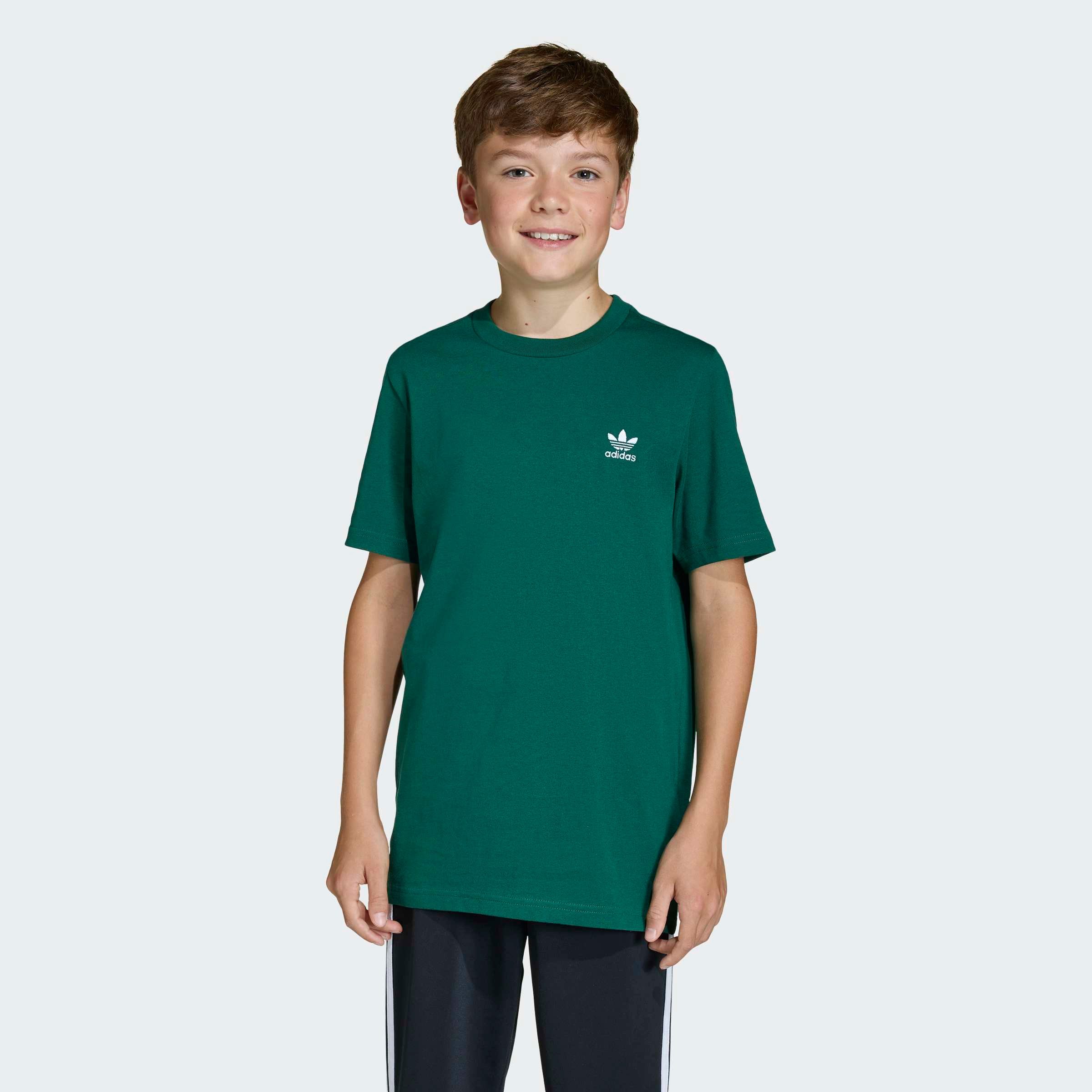 adidas Originals T-Shirt TEE für Kinder und Teens, mit gerippten Details, mit Rundhalsausschnitt