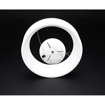 Licht-Trend Pendelleuchte LED Pendellampe Loop 45cm Ring 1300lm dimmbar Neutralweiß Weiß, Neutralweiß