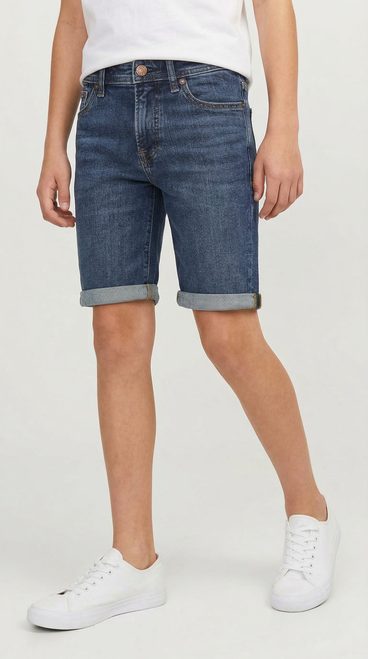 Jack & Jones Junior Shorts JJIRICK bequem mit mittlerer Taille für Jungen unifarben, modisch, regular fit, Web
