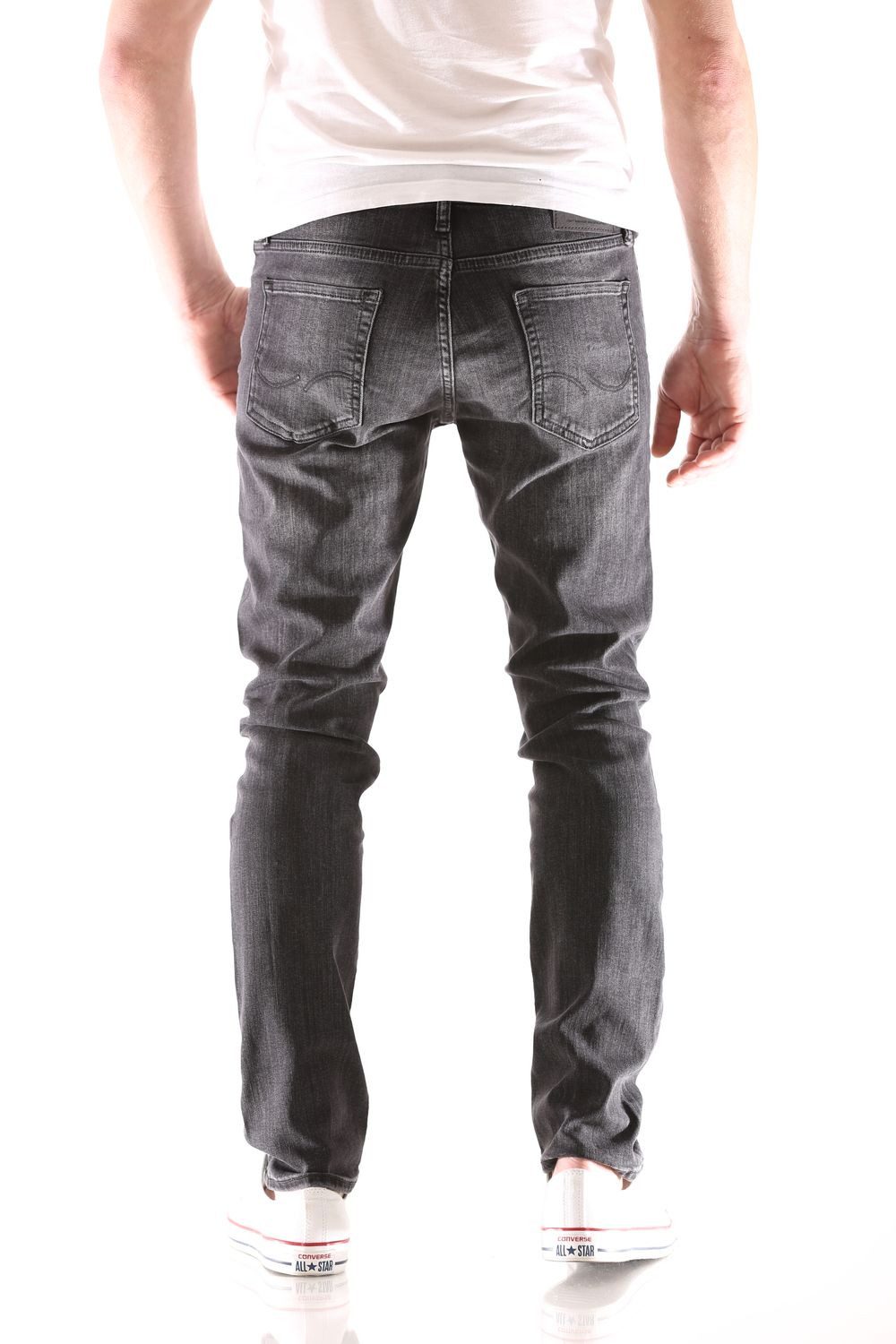 Jack & Jones Slim-fit-Jeans Jack & Jones Glenn Original Slim Fit Herren Jeans – W30/L34, Dark Grey – Bild 3 von 3