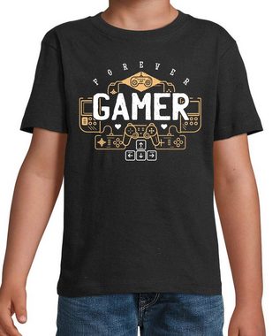 Youth Designz T-Shirt "Gamer Forever" Kinder Hoodie Pullover für Jungen und Mädchen mit trendigem Frontprint