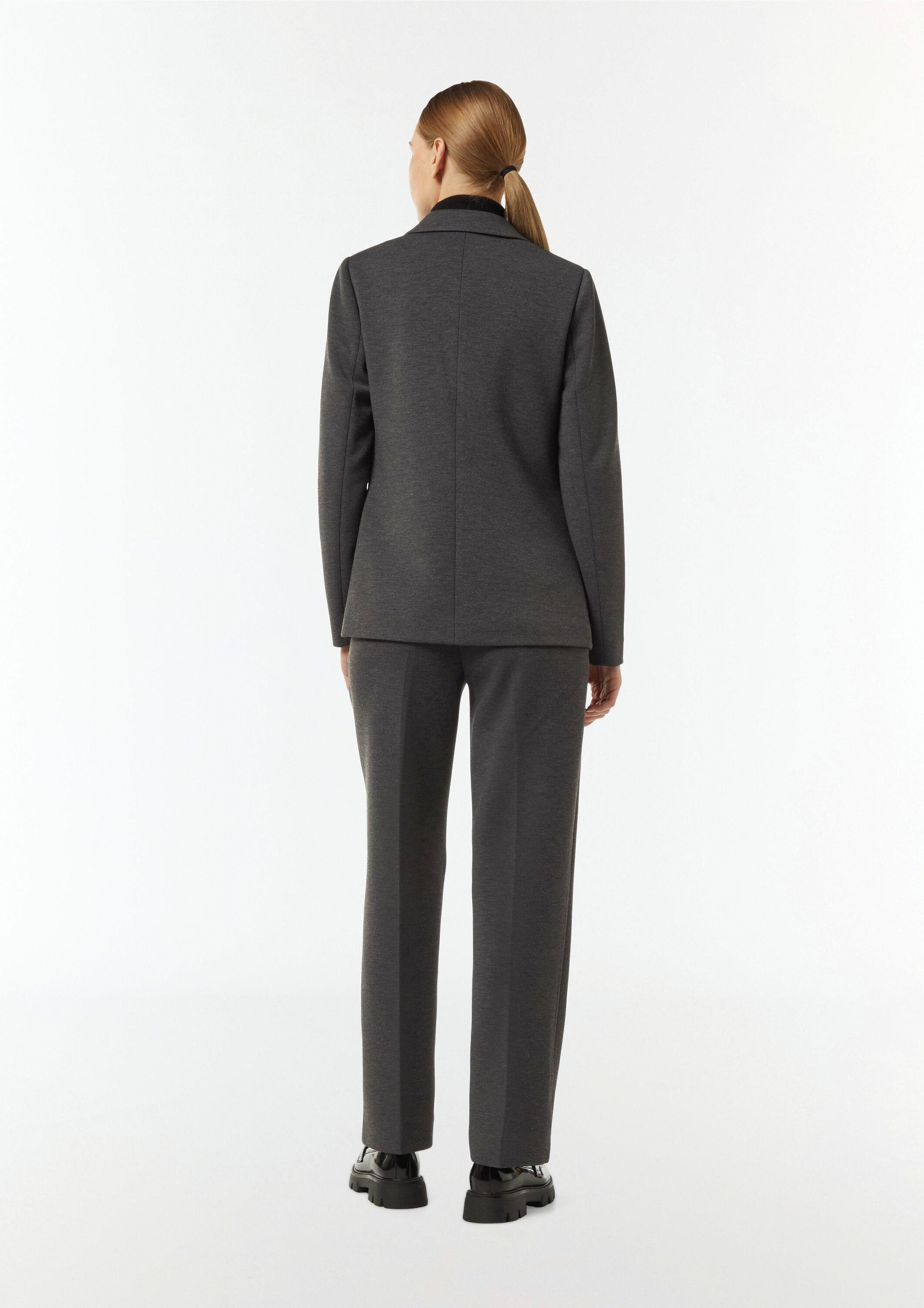 comma Jackenblazer Indoor-Blazer Taillierter Jersey-Blazer mit Leistentaschen