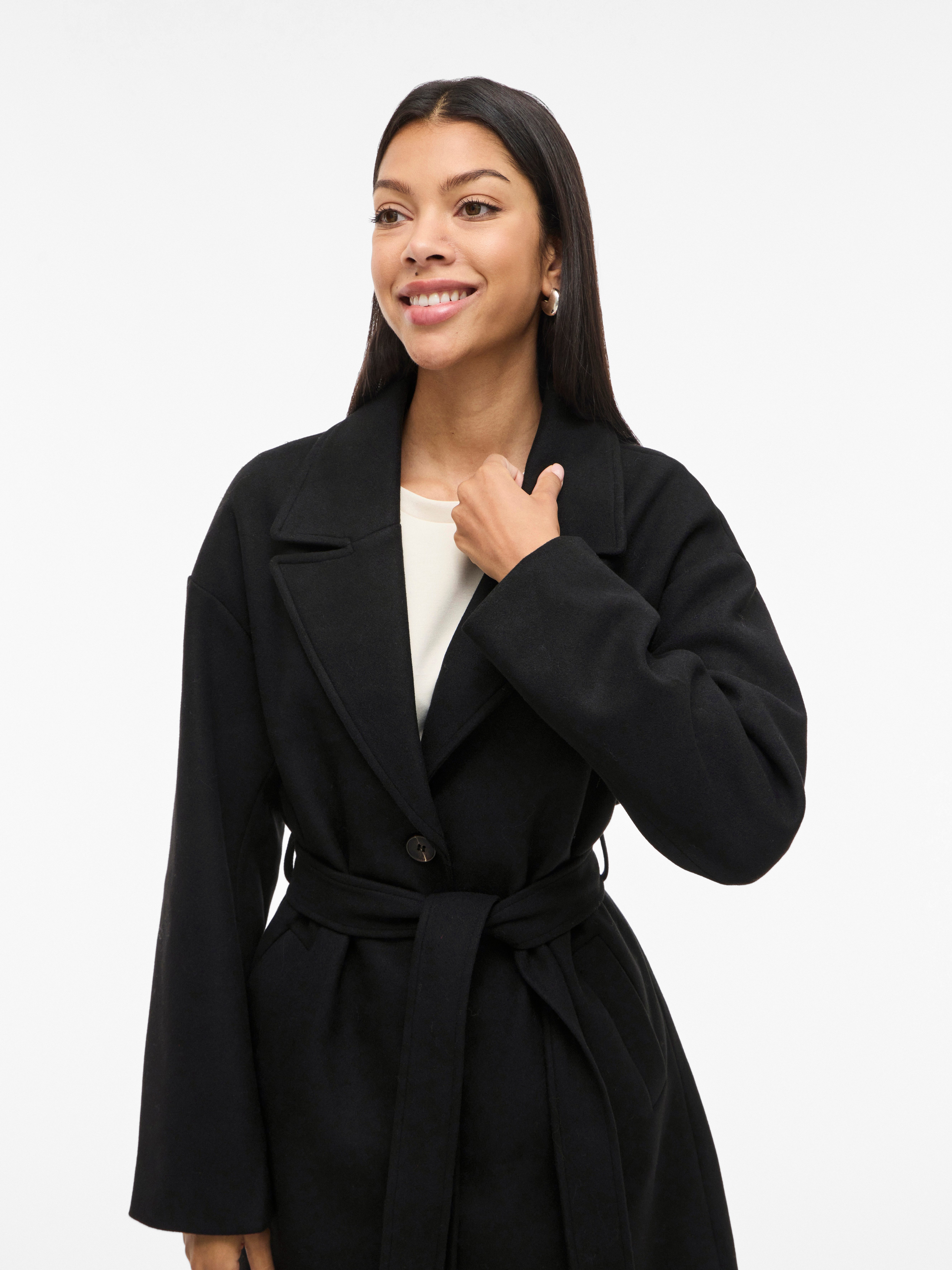 Vila Langmantel VICLAUDIA L/S LONG COAT günstig online kaufen
