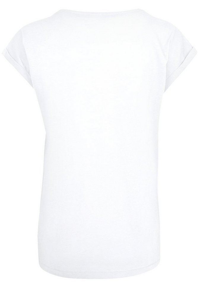 F4NT4STIC T-Shirt David Bowie Aladdin Sane Lightning Bolt Print, Das Model  ist 170 cm groß und trägt Größe M