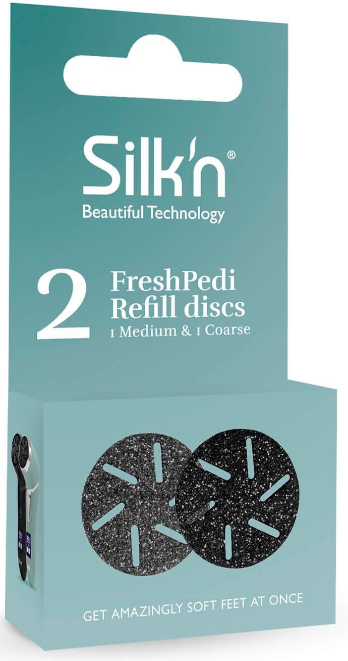 Silk'n Hornhautentferner Ersatzschleifscheiben 2-St. discs Set, 1 Refill Medium 1Coarse, FreshPedi