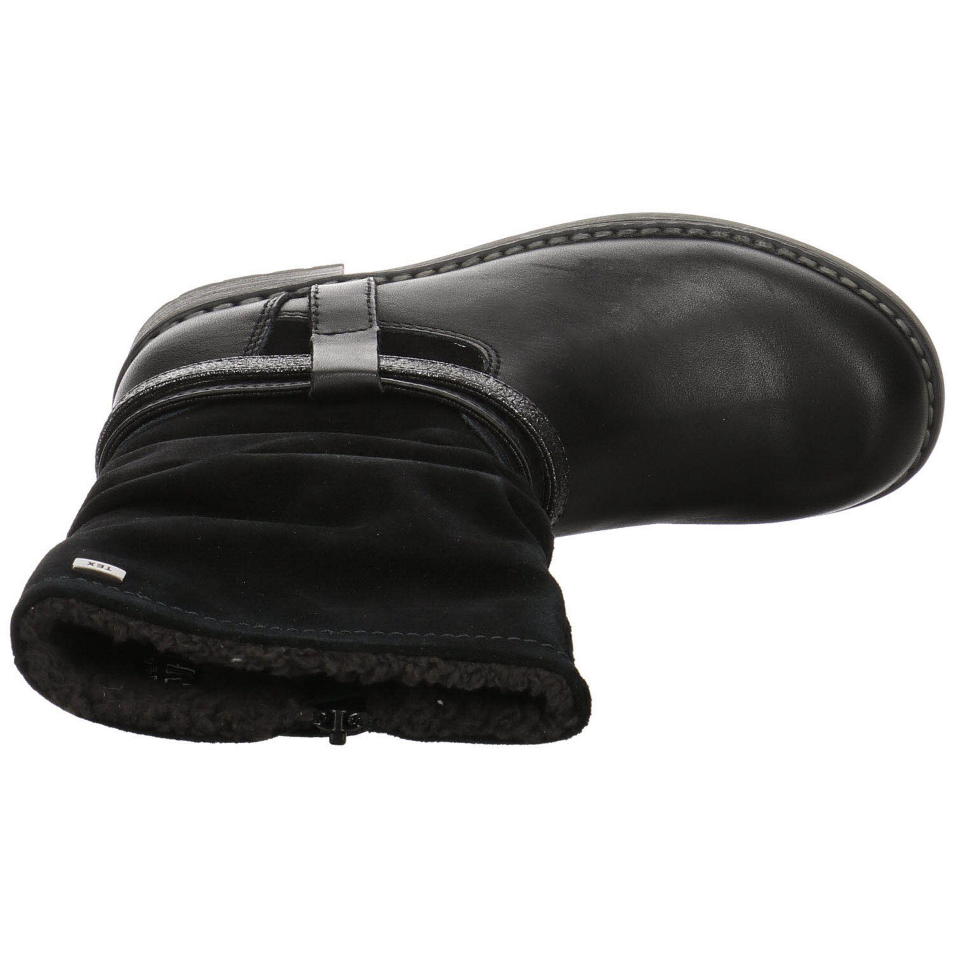Mädchen Stiefel Stiefelette Black Lia-TEX Lurchi Stiefel Lederkombination Schuhe Nappa