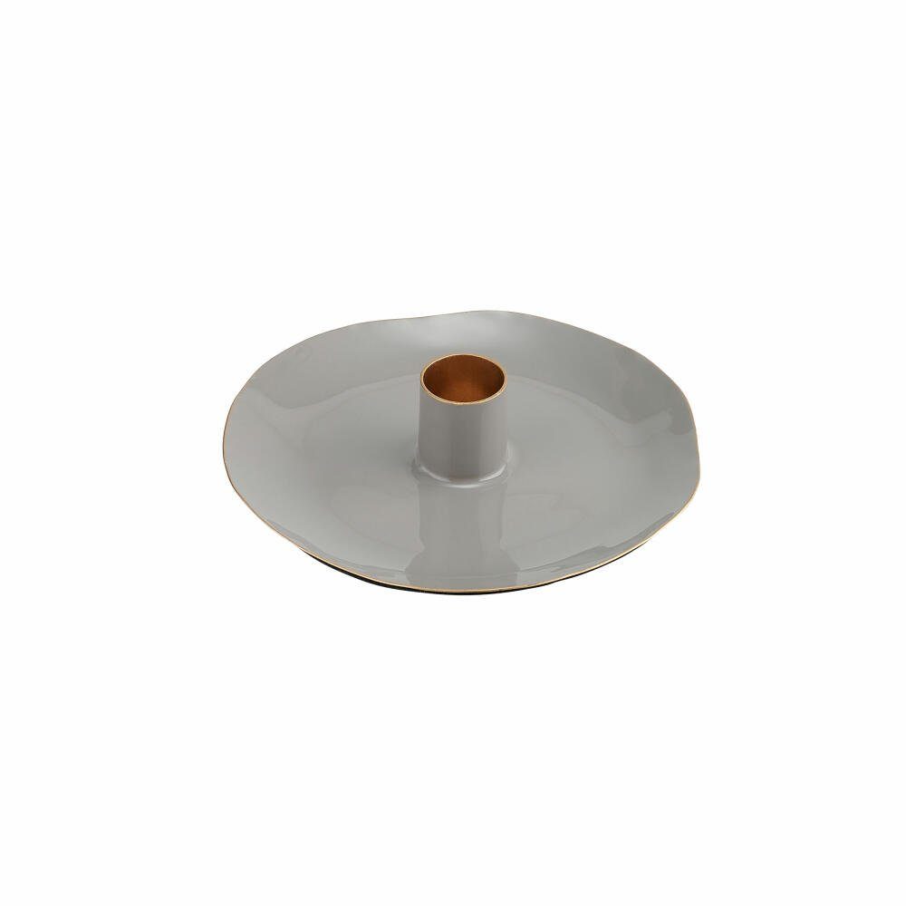 Giftcompany Kerzenhalter Elektra Rund Grau Ø 13.3 cm