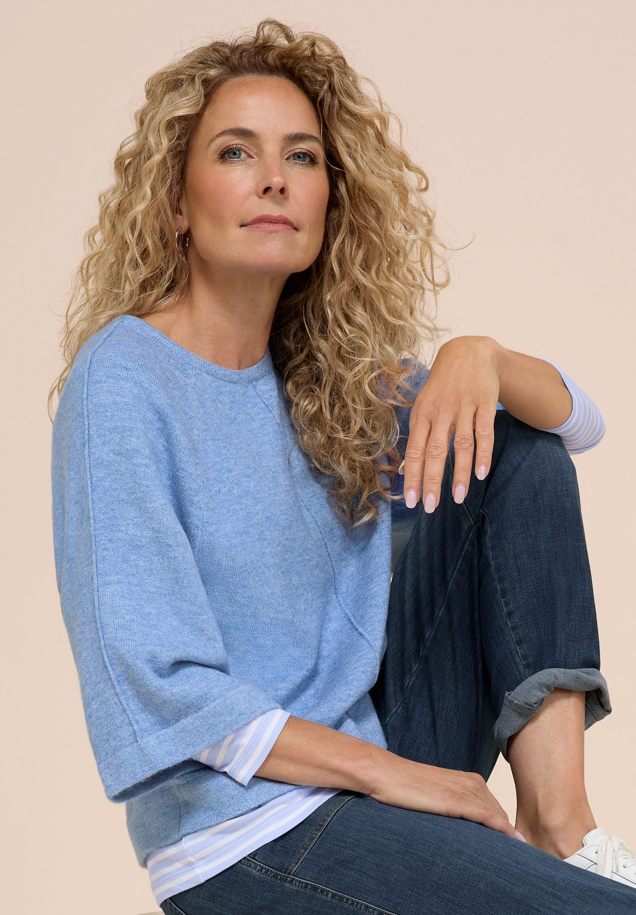 bianca Strickpullover RABEA in kuscheligem Feinstrick in Trendfarbe
