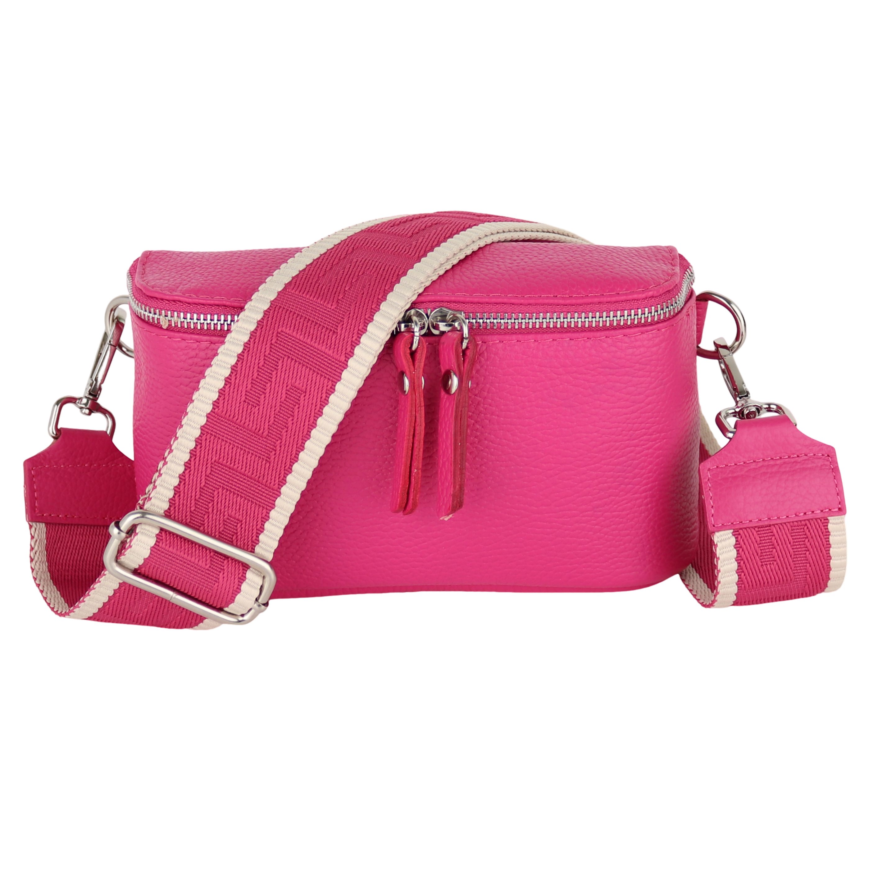 Bauchtasche Damen, Echtleder, Made in Italy, Umhängetasche, Brusttasche