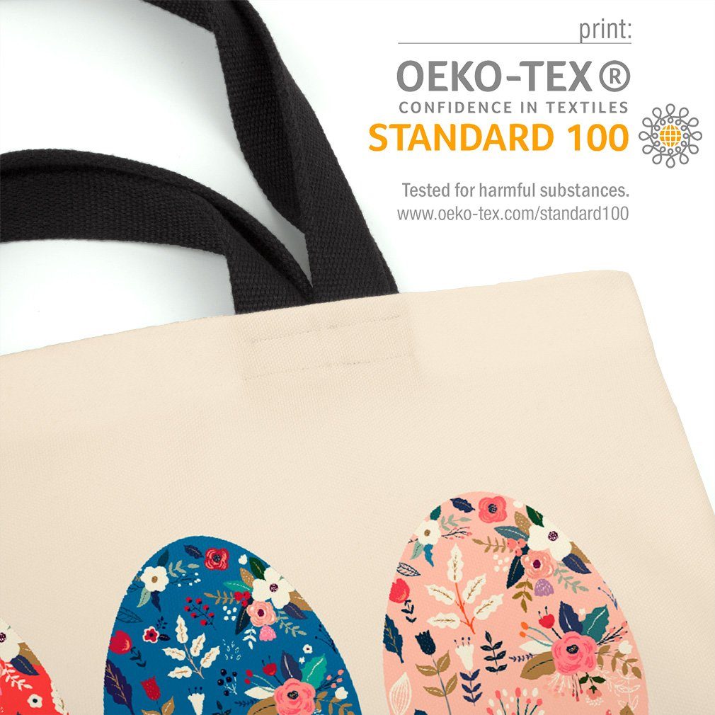 VOID Henkeltasche (1-tlg), Ostereier Blumen Blumen Dekor Nest Deko Ostereier Ostereier Deko Nest