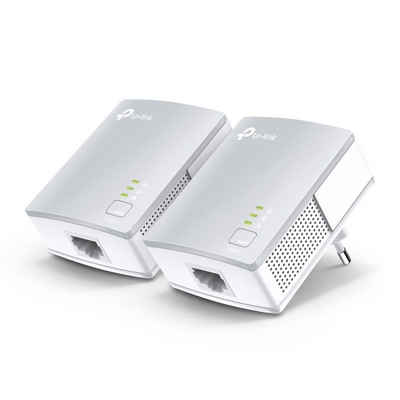 tp-link TL-PA4010KIT Netzwerk-Adapter, Powerline Adapter Set, 600Mbit/s Homeplug AV2, für Streaming