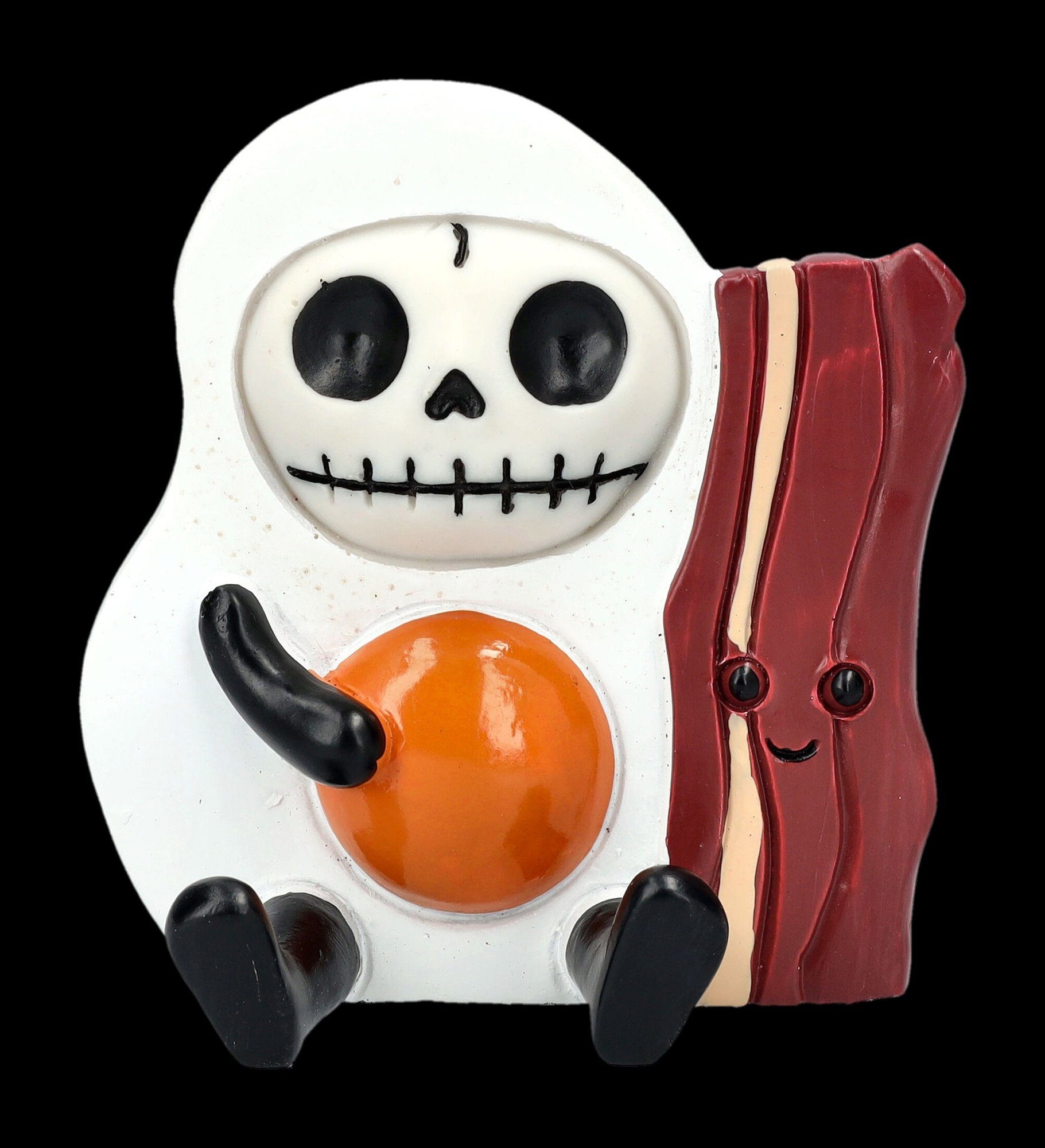 Figuren Shop GmbH Dekofigur Furrybones Figur - Spiegelei Sunny Side Up Egg - Gothic Fantasy Dekoration