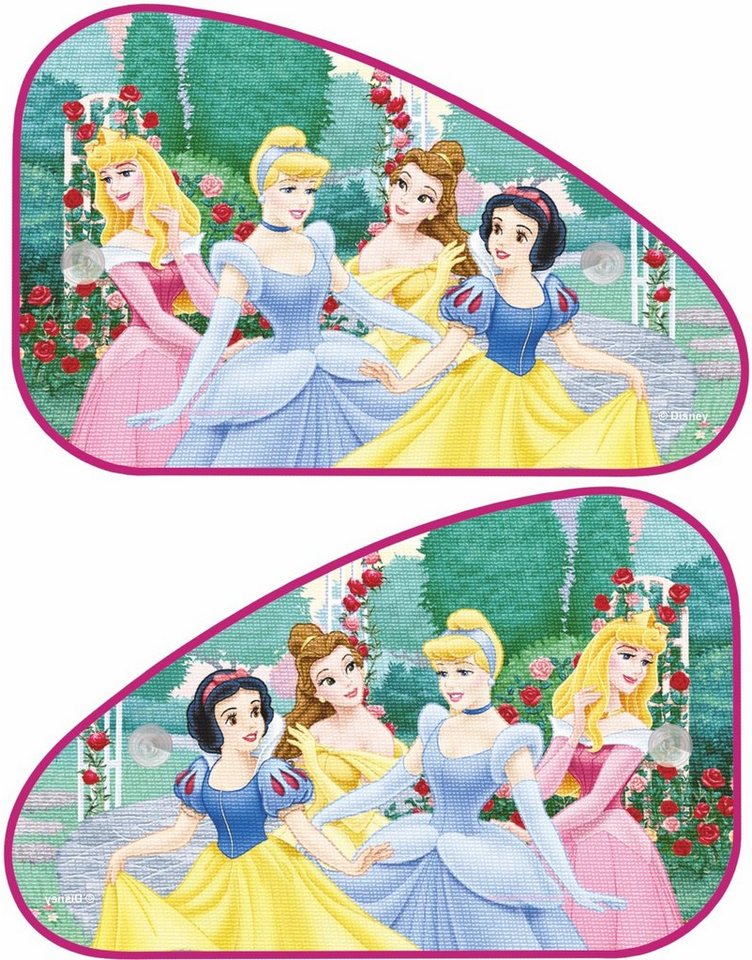 Sonnenschutz Princess textile Auto Sonnenschutzblende 2er Set Prinzessinnen  á 64 x 42 cm, Disney