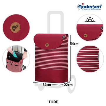 Andersen Einkaufstrolley Shopper Tasche Tilde in Mint oder Rot
