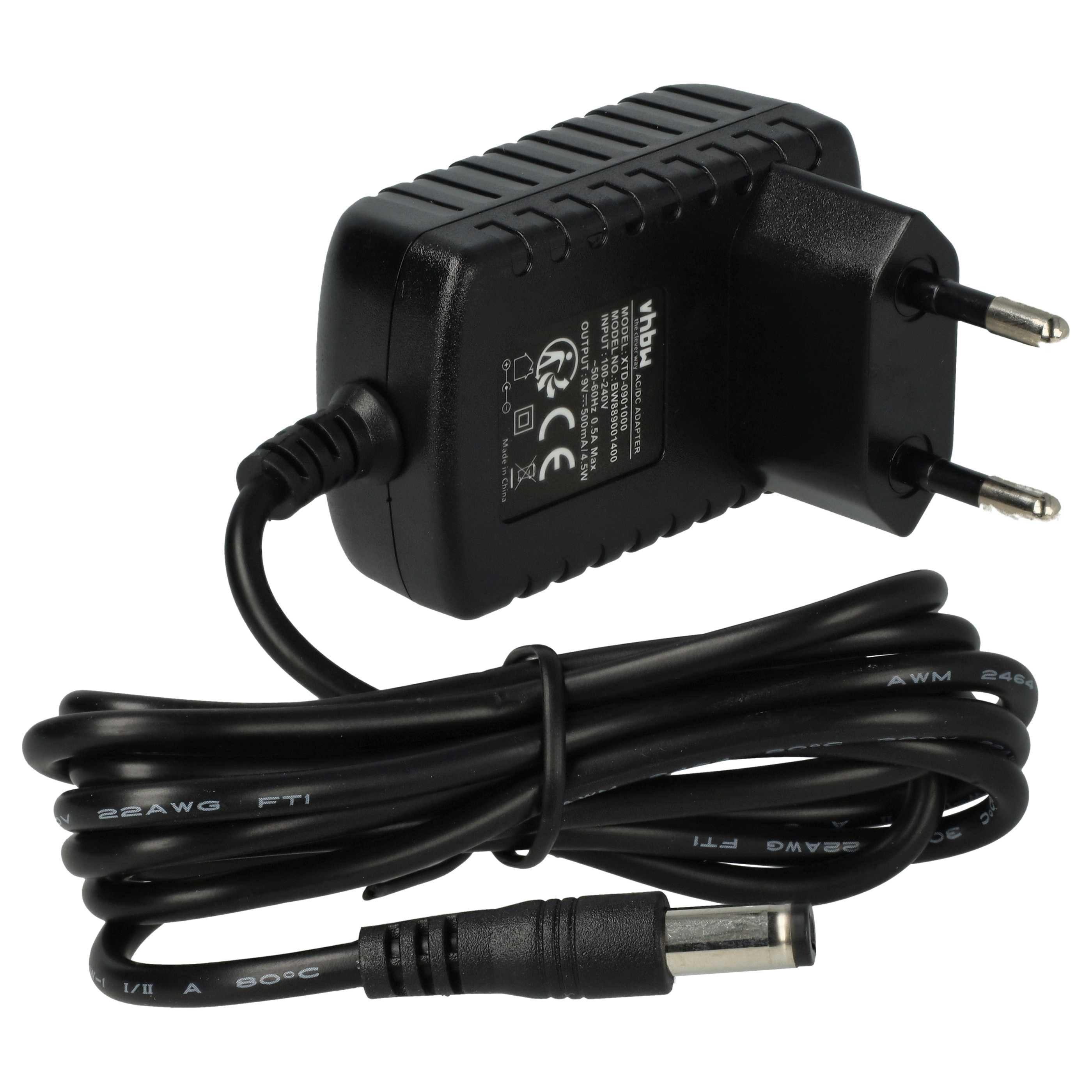 vhbw passend für Ibanez Gitarren-Effektgeräte / Multieffektgeräte Netzteil (Ersatznetzteil für Ihr Overdrive-Pedal, Netzgerät mit Euro-Stecker)