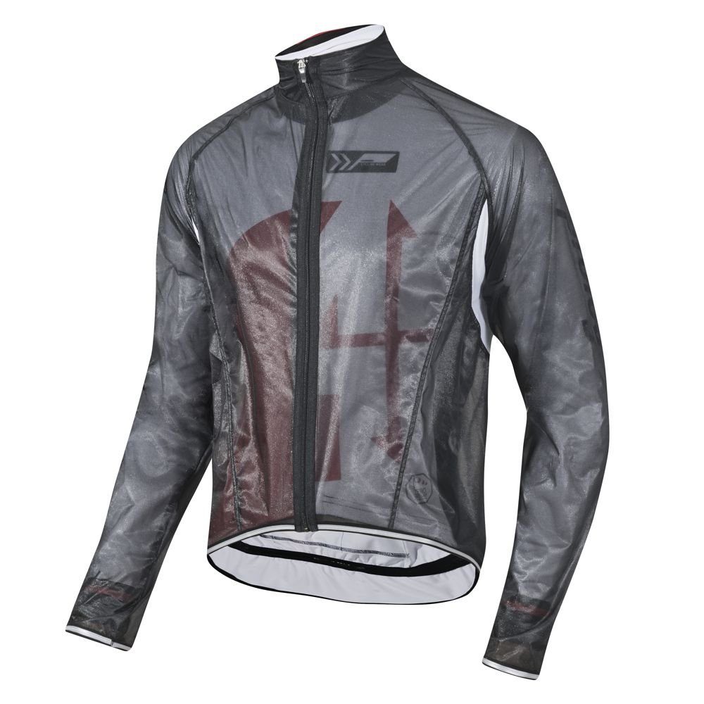 prolog cycling wear Regenjacke Ware „Race Wind Zero fit Regenjacke & Black“ Herren Fahrradjacke