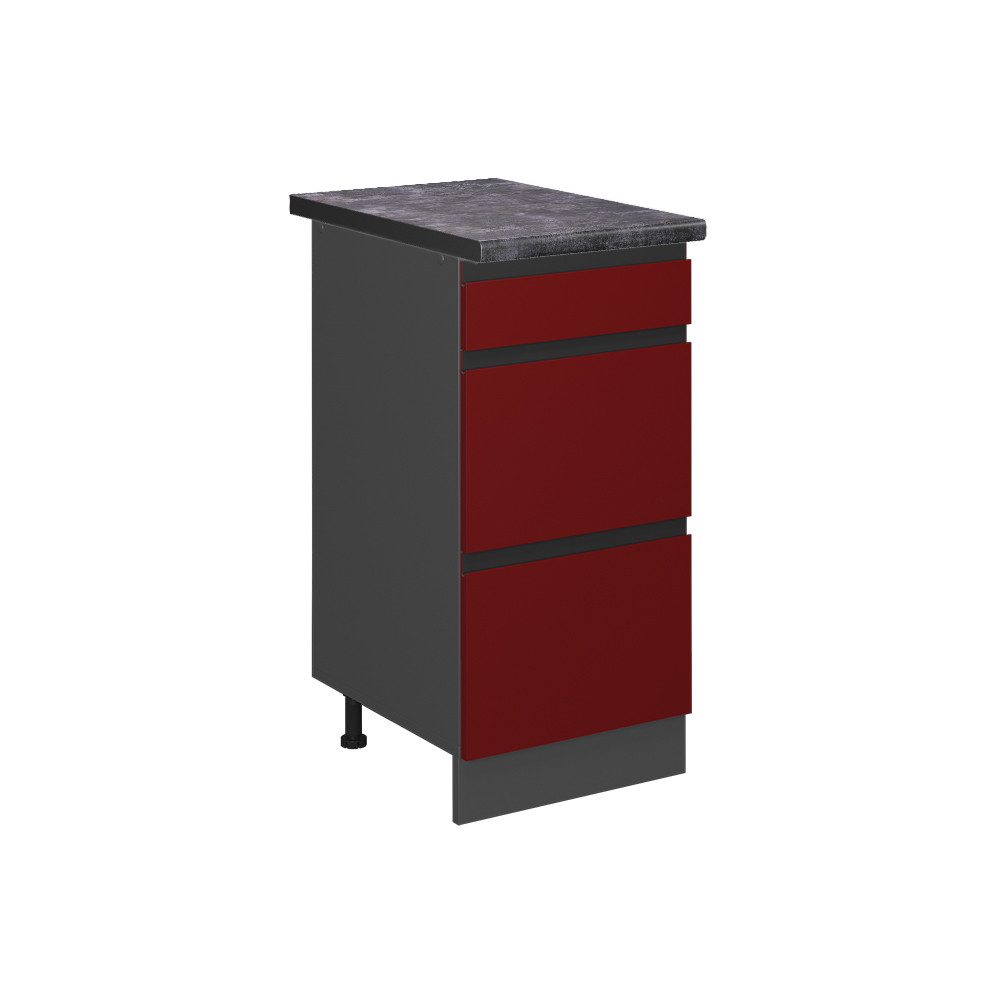 Vicco Unterschrank R-Line, Rot/Anthrazit, 40 cm günstig online kaufen