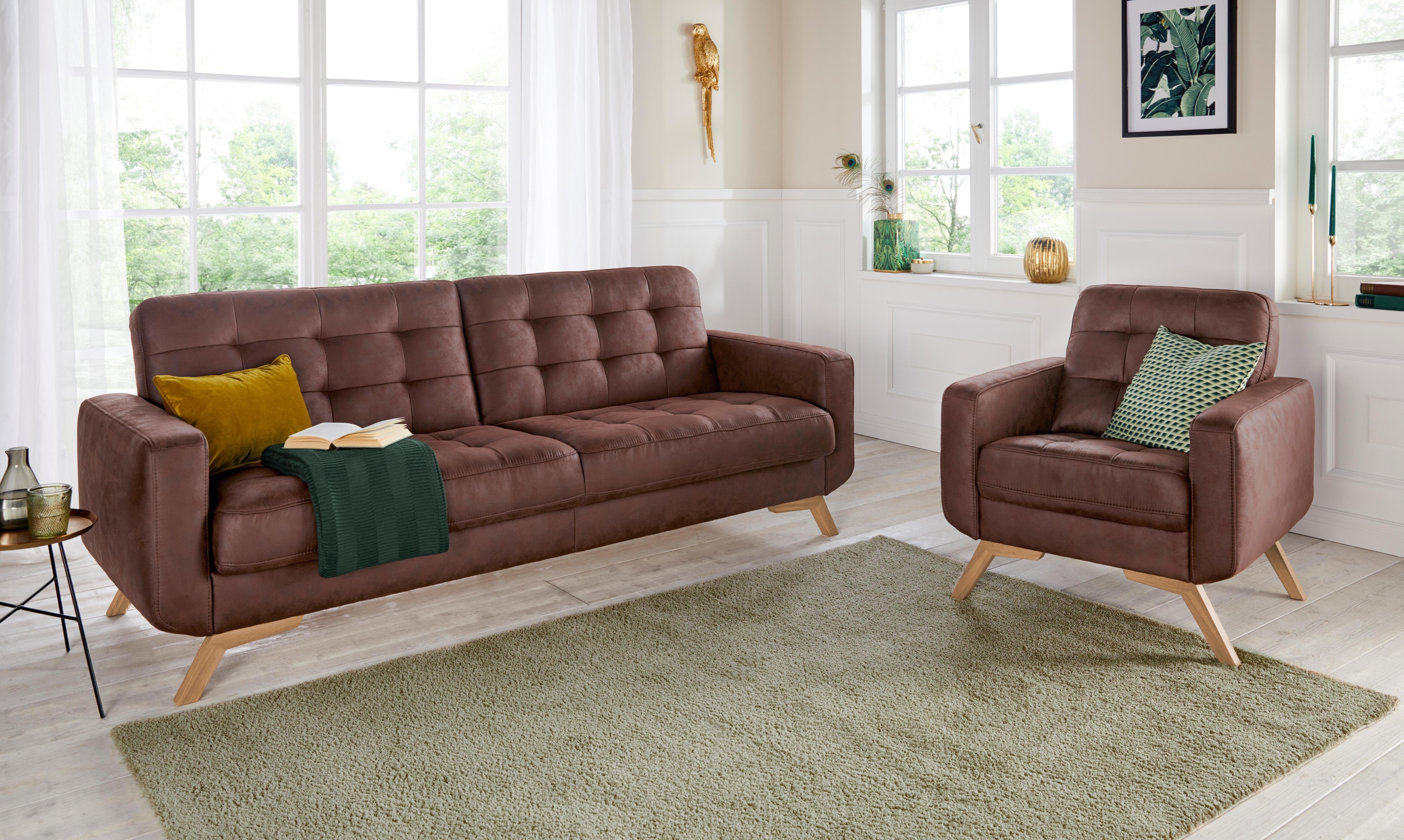 exxpo - sofa fashion Hocker Fiord kompakt und bequem, tolle Verarbeitungsdetails
