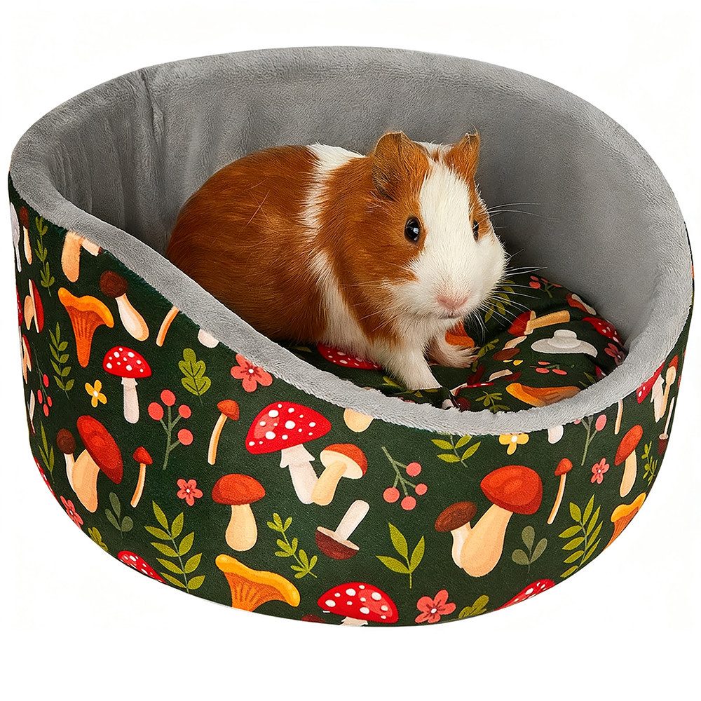 Ledander Tierbett Meerschweinchenbett,weiches Bett mit herausnehmbarer, dicker Matte, maschinenwaschbar, Meerschweinchen Decken,Zubehör für Meerschweinchen