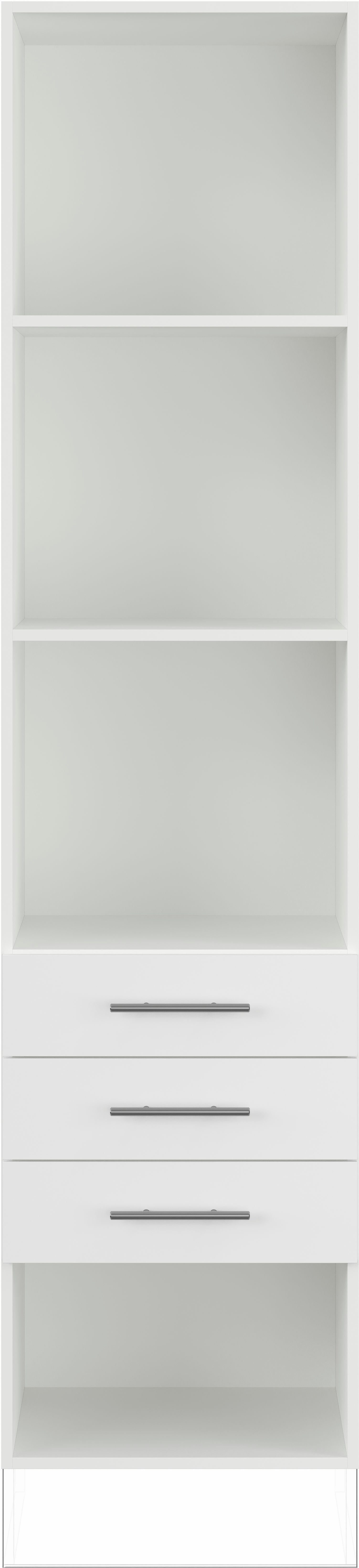 IMPULS KÜCHEN Seitenschrank "Valencia", Breite/Höhe: 50/205,1 cm, mit Soft-Close vormontiert, mit Schubkästen, mit verstellbaren Fachböden