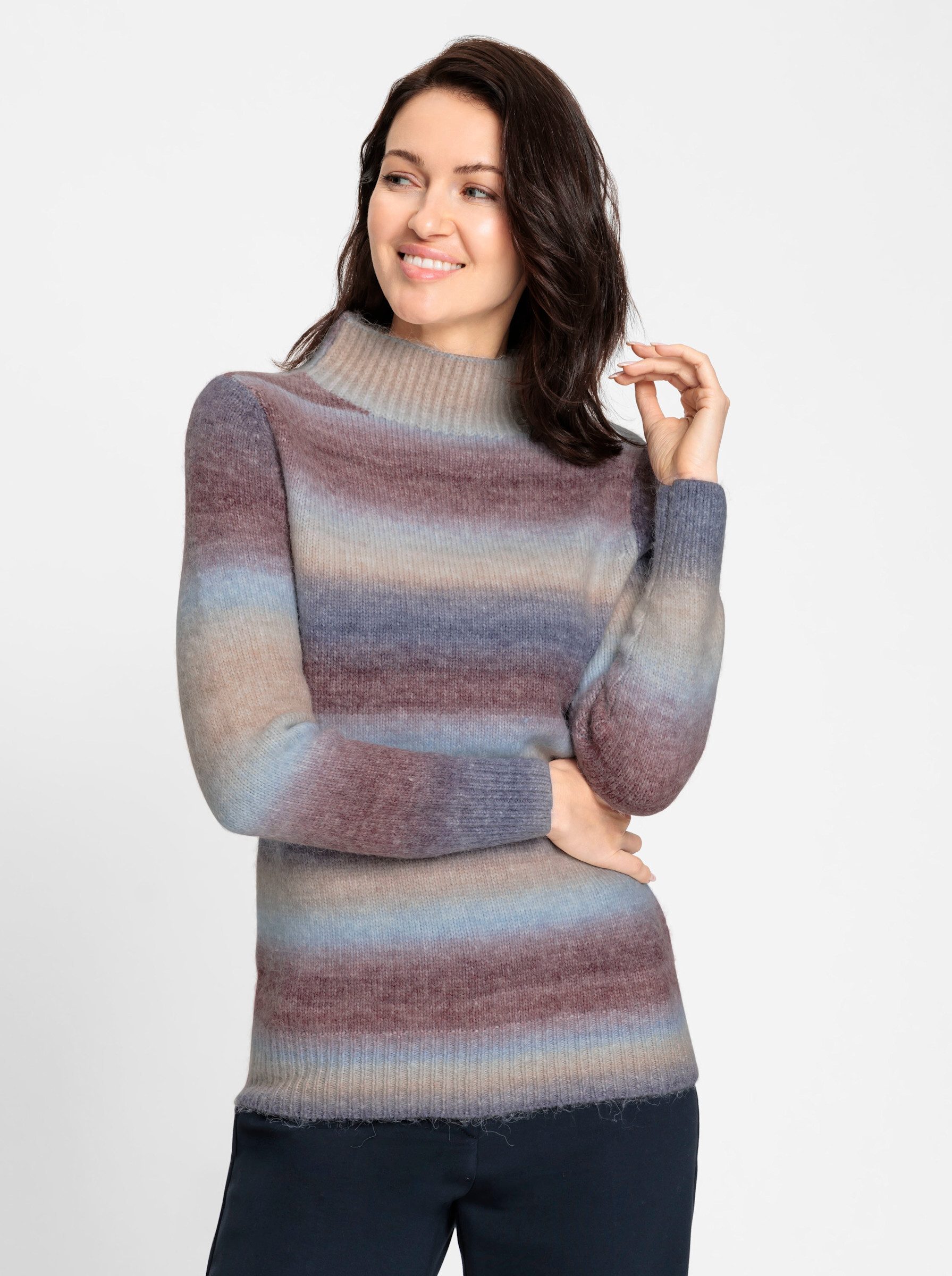 Witt Strickpullover Stehkragen-Pullover Langarm Jersey, Grobstrick günstig online kaufen