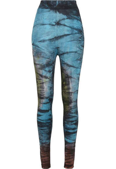 URBAN CLASSICS Легінси Urban Classics Damen Ladies Cotton Tie Dye High Waist Легінси (1-tlg)