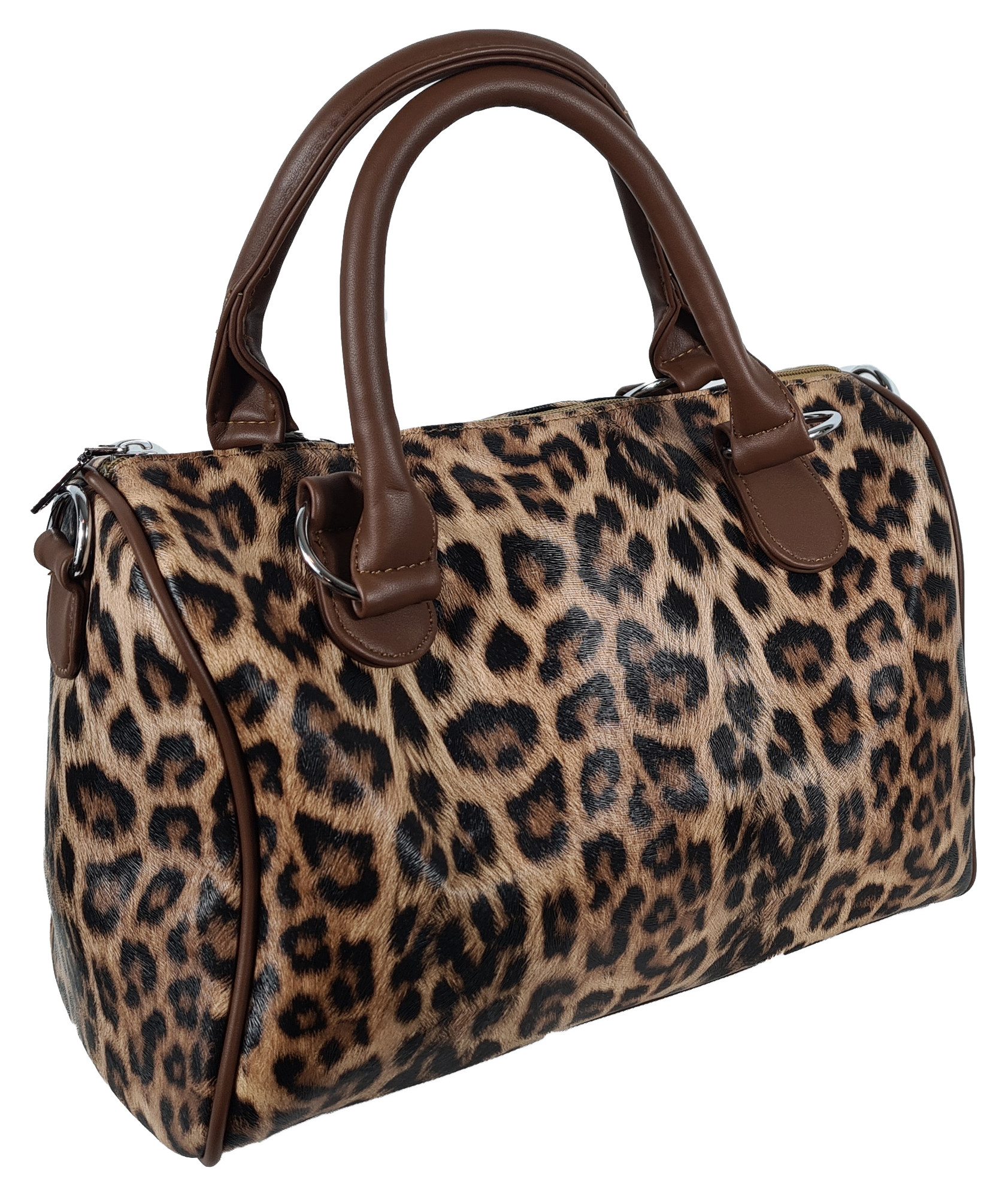 Einkaufszauber Bowlingtasche Bowling Handtasche Leopard, aktuelle Mode Animalprint