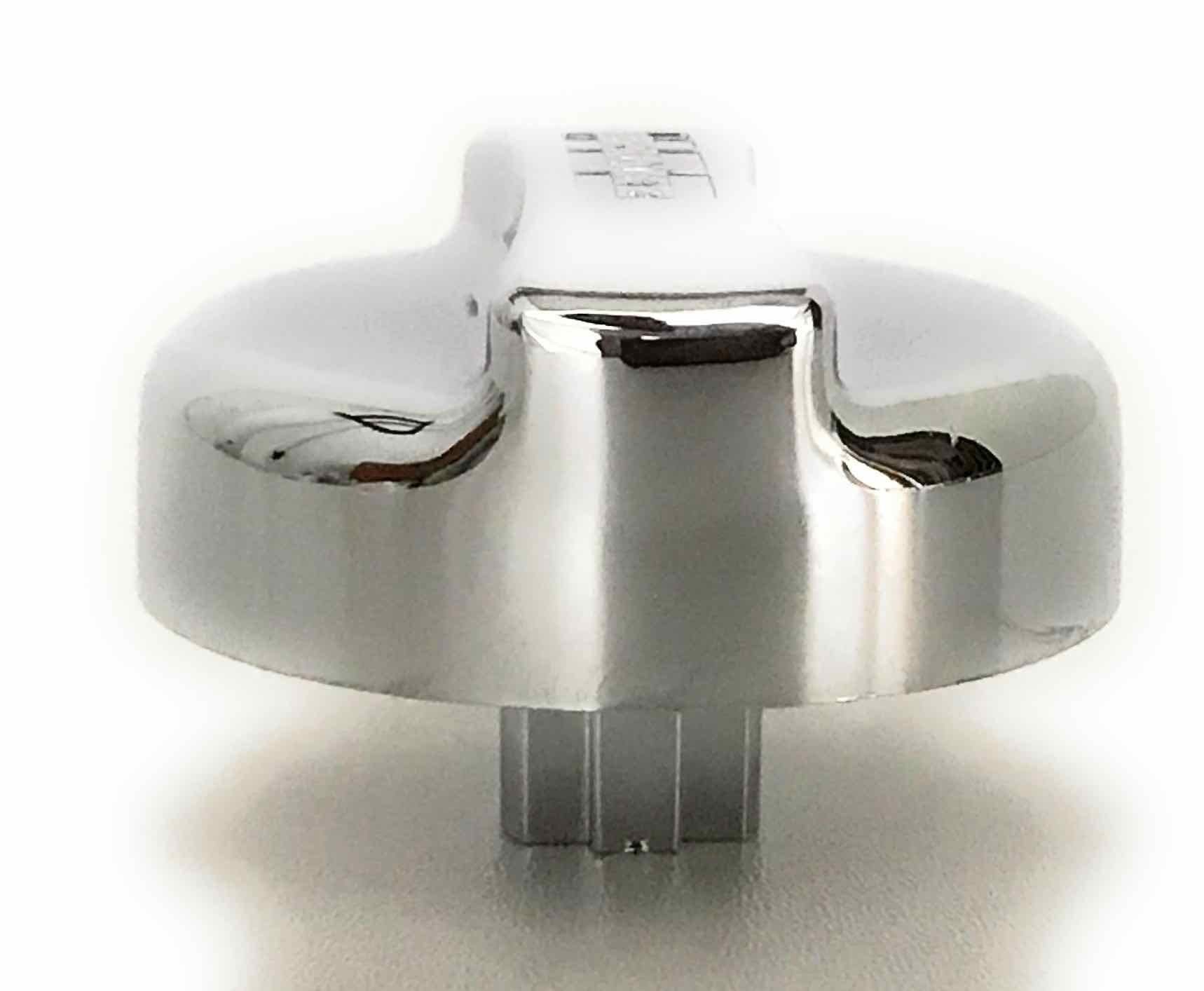 FRANKE Einbauspüle Drehexcenter-Kappe - rund Kunststoff in Chrom-Optik Ersatzteil – Bild 4 von 5