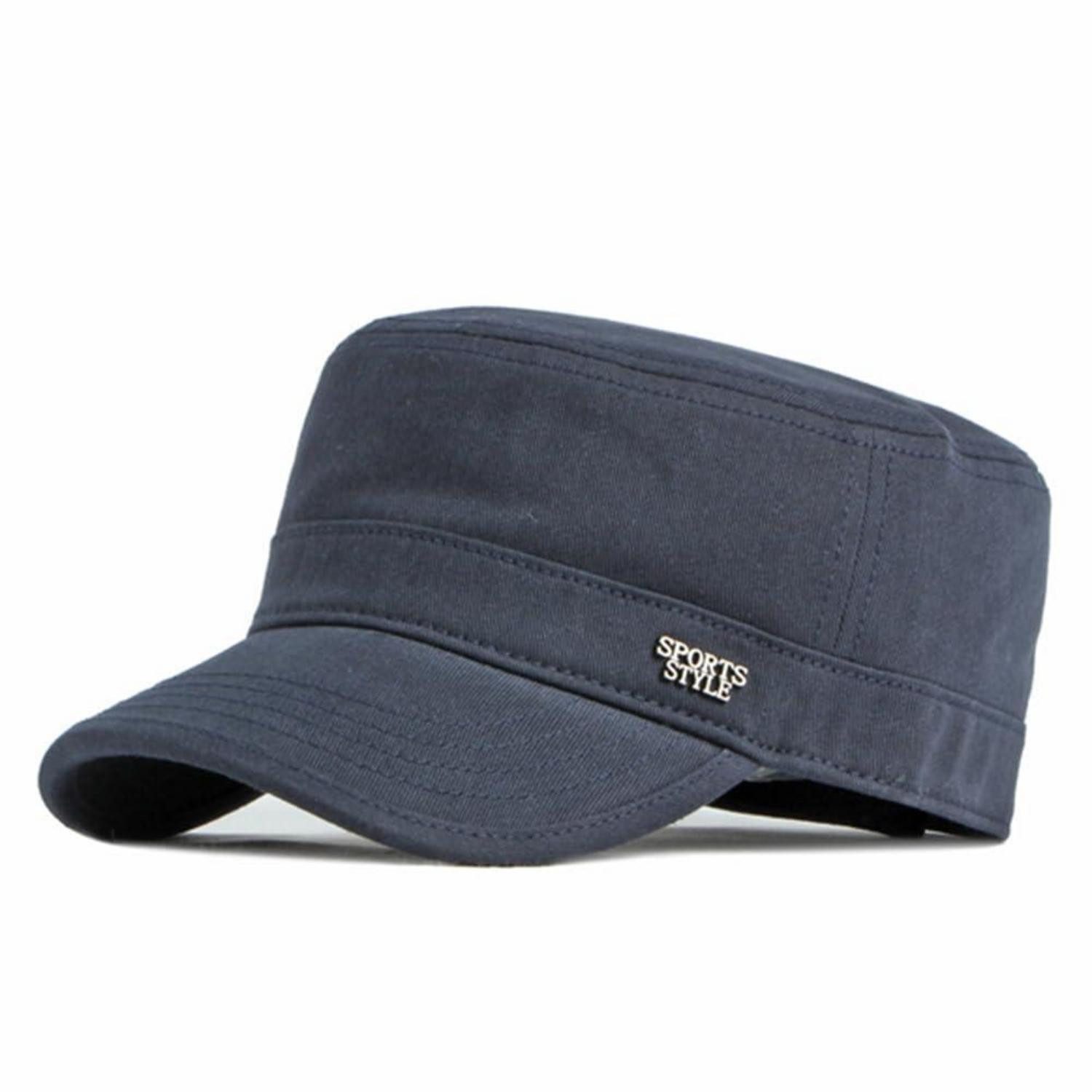 LuxusKollektion Army Cap Militär Cap Herren Damen Unisex Baumwolle Einheitsgröße Dunkelblau