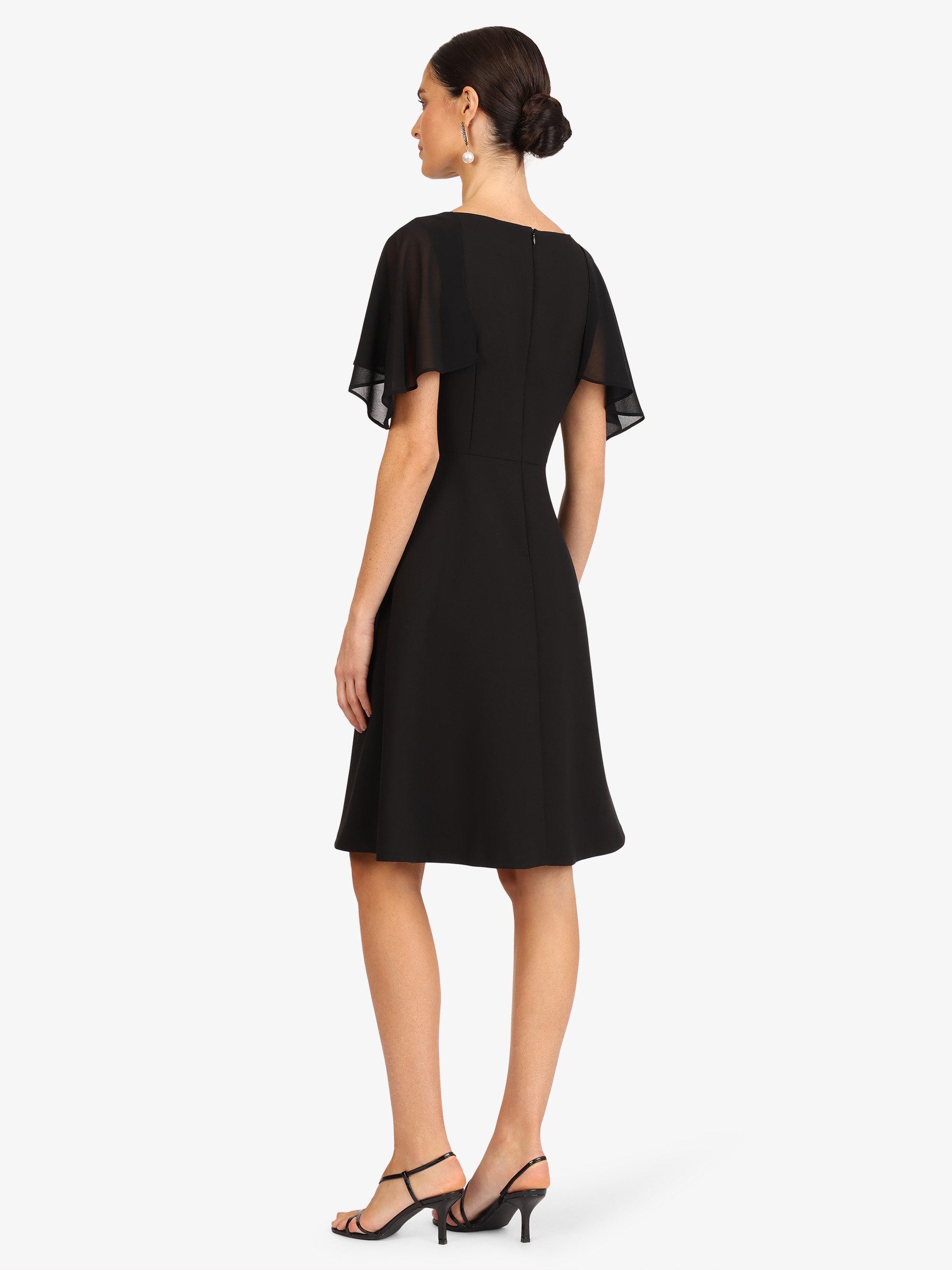 Kraimod Cocktailkleid mit Chiffon-Capeärmeln