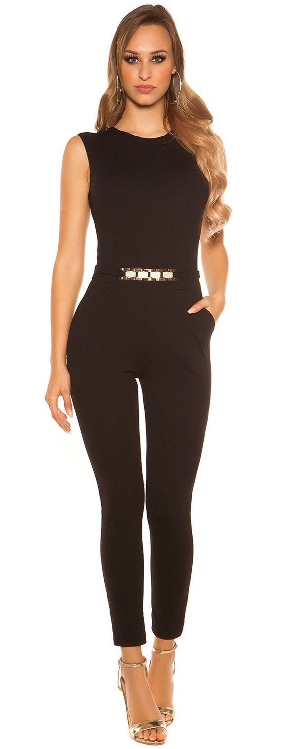 Jumpsuit mit Schnalle, Overall elegant