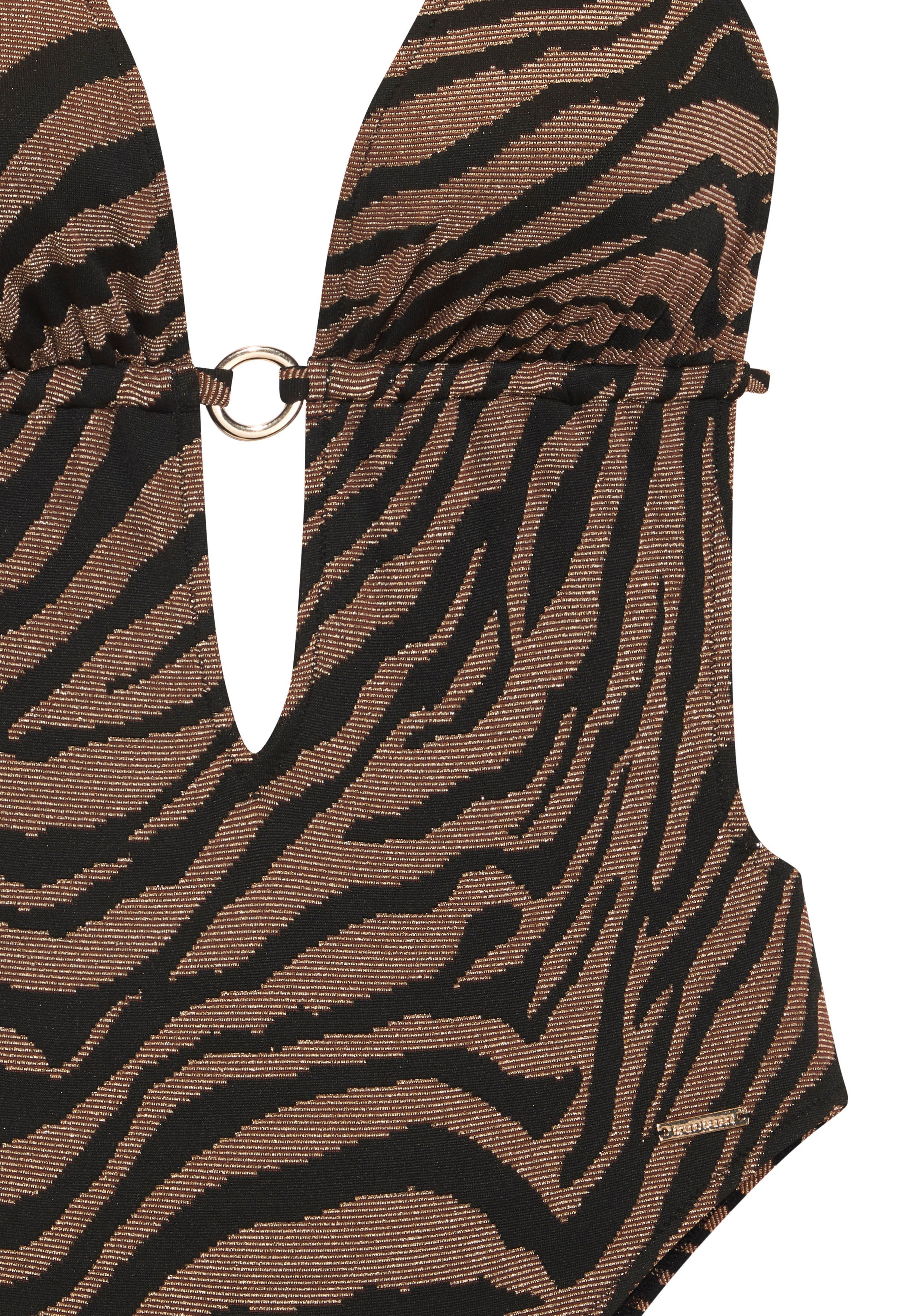 Bruno Banani Monokini in zweifarbiger Animal-Optik – Bild 4 von 5