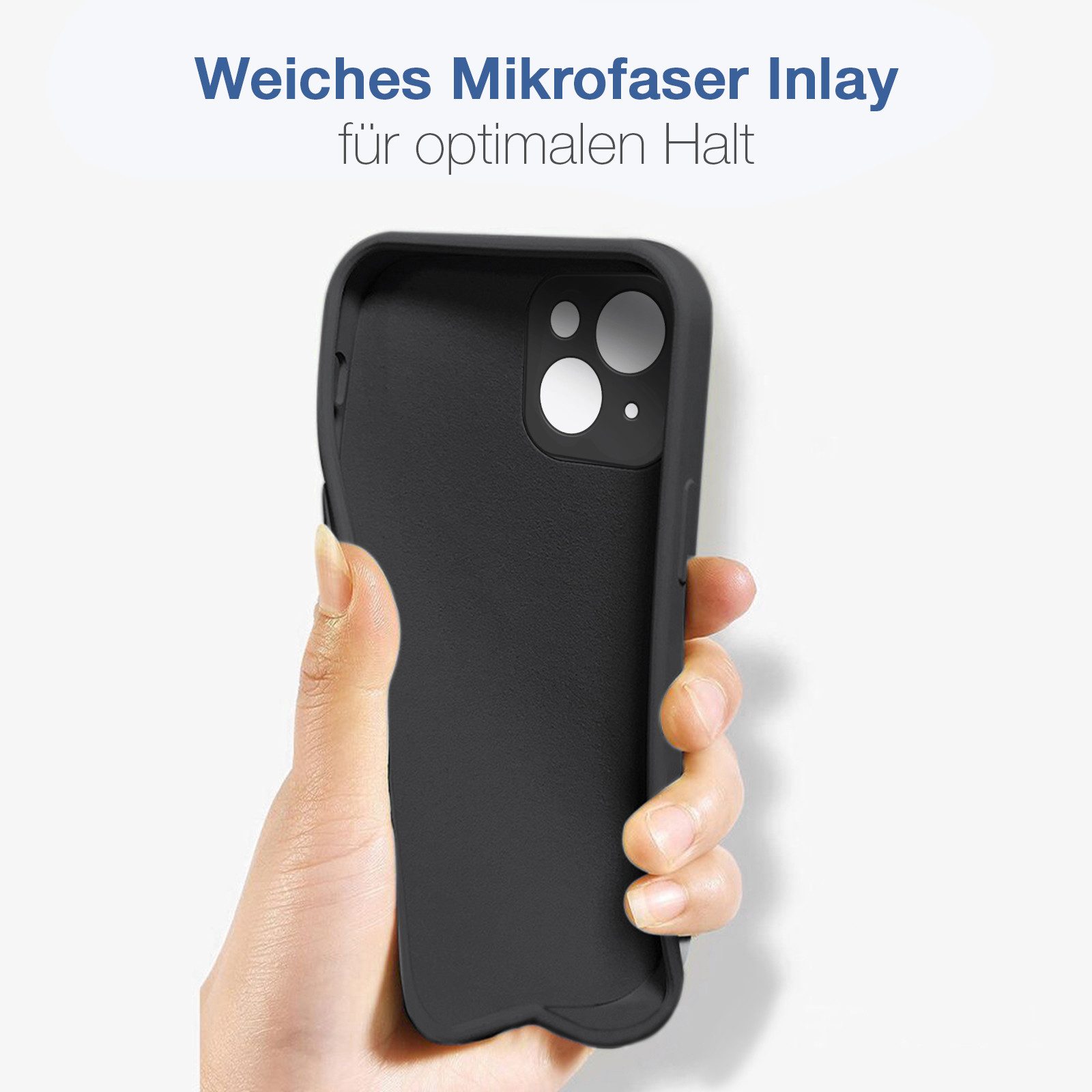 Tec-Expert Handyhülle SoftGrip Cover Hülle für Apple iPhone 15 6.1 Zoll, 6.1, Schutzhülle mit Soft Touch Oberfläche für Apple iPhone 15