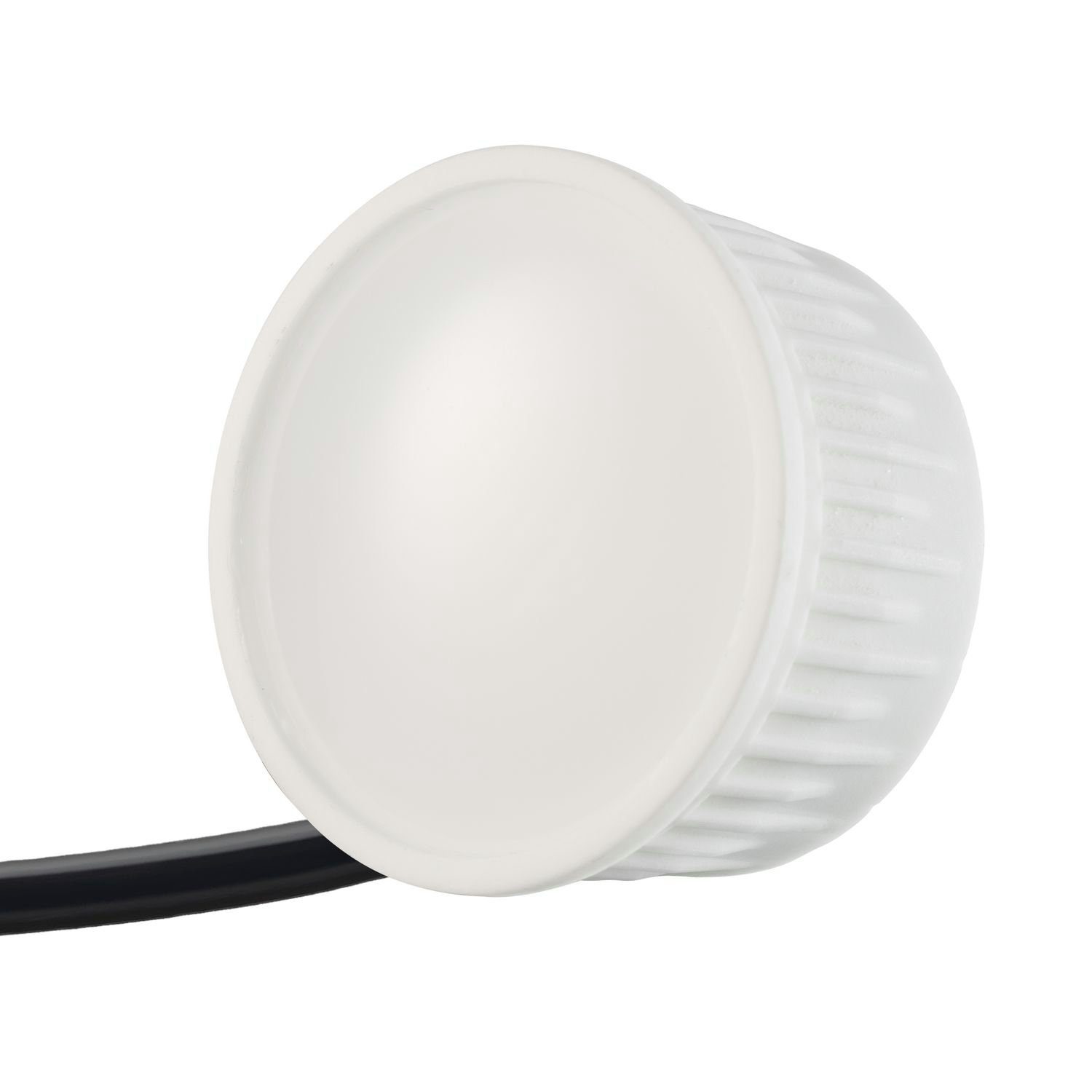 LEDANDO LED gebürstet 3er silber in LED extra Einbaustrahler / edelstahl flach Set Einbaustrahler