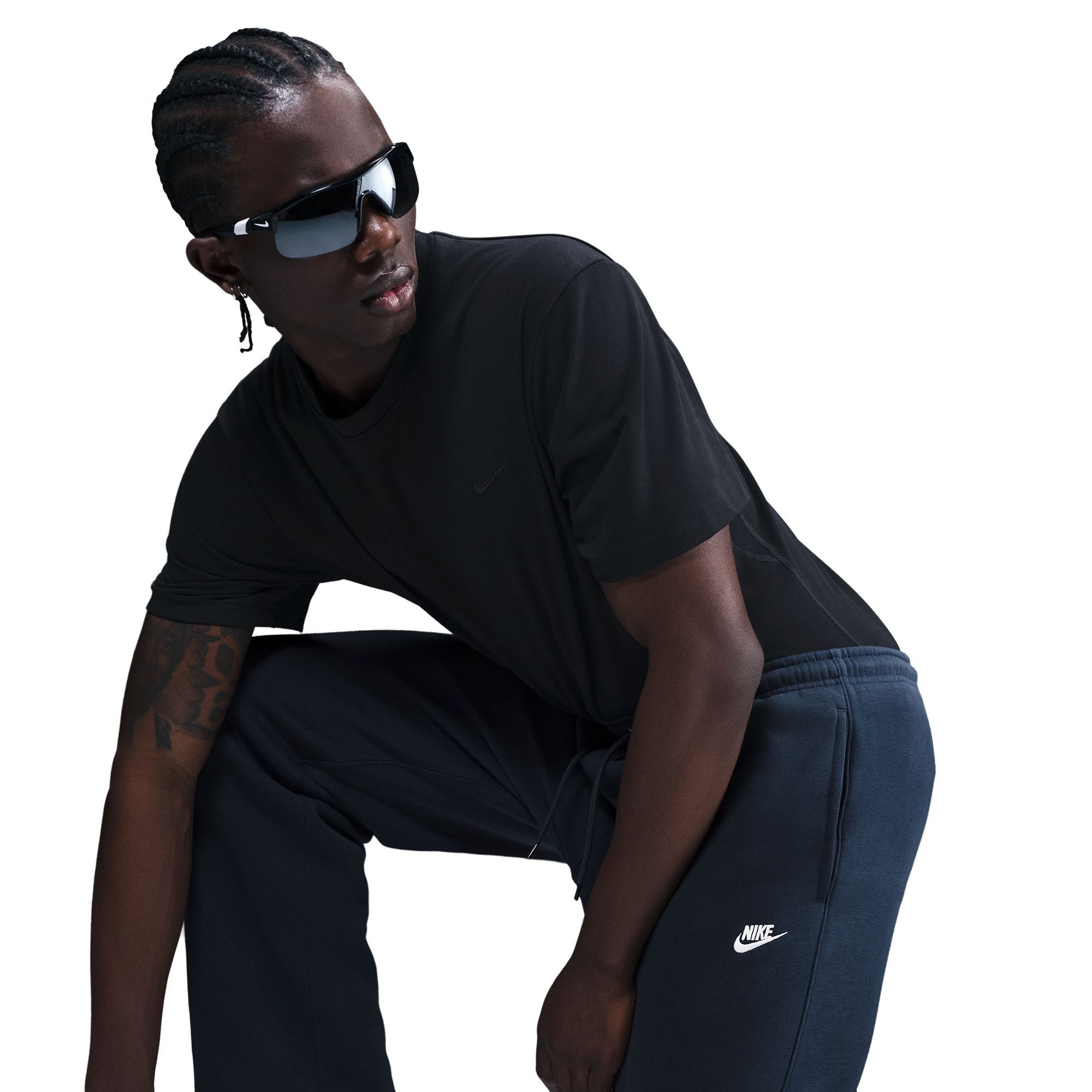 Nike Sportswear Sporthose M NK CLUB BB OH PANT mit Eingrifftaschen und Gesäßtasche, aus Baumwollmischung