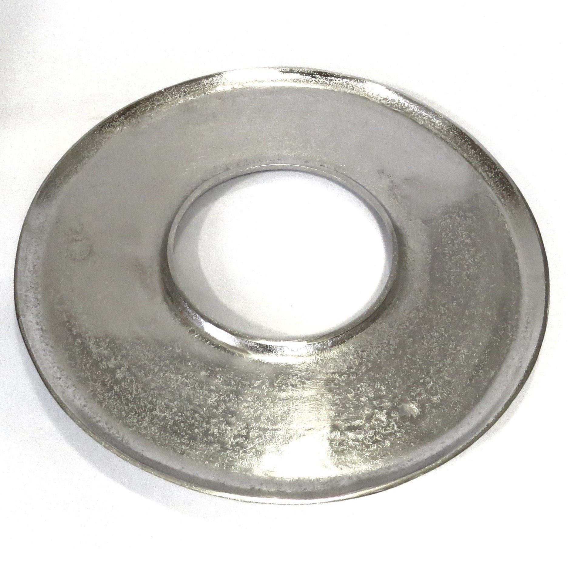 51 Dekoschale Groß Modern Schale Silber colmore Deko cm, Groß Rund Teller Flach