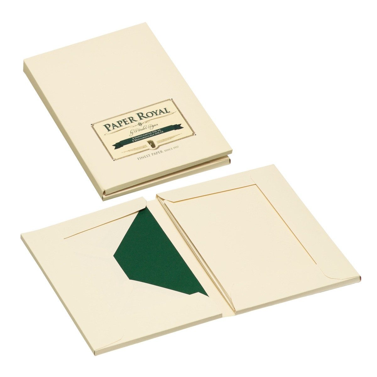 Rössler Briefumschlag RÖSSLER Kartenmappe Paper Royal Karten/Briefumschläge chamois DIN