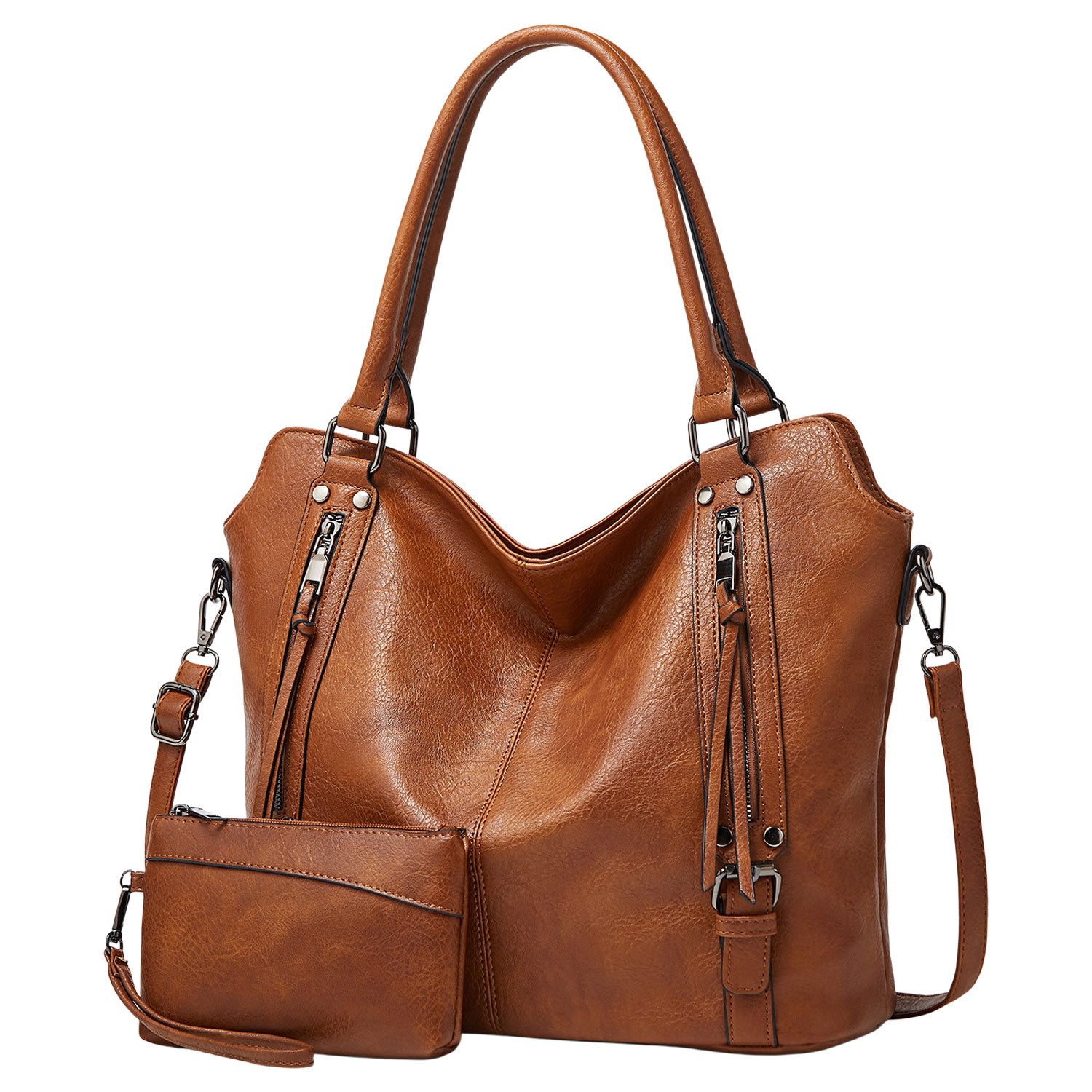 Handtasche Damen Ledertasche Henkeltasche Schultertasche Groß Umhängetasche