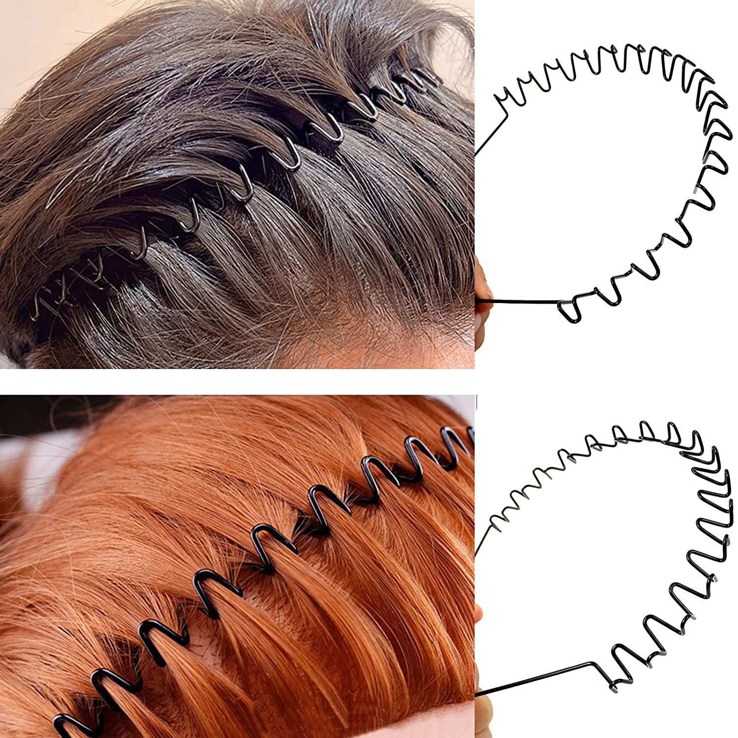 GLAMO Haarband für Frauen,Federsport,Metall (1 Männer Haarbänder Haarband Stück)
