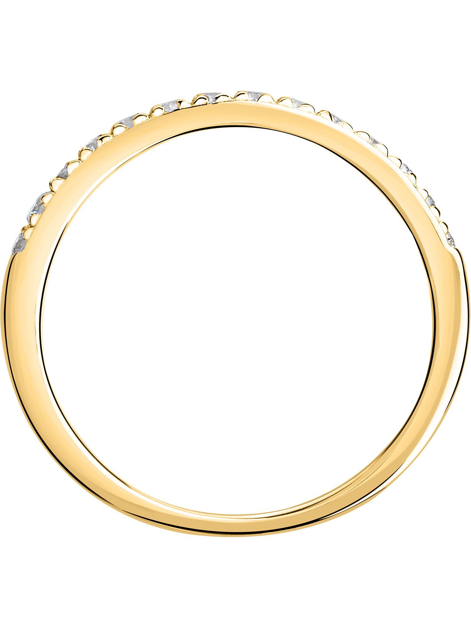 CHRIST Diamantring CHRIST Damen-Damenring 585er Gelbgold 14 Diamant günstig online kaufen