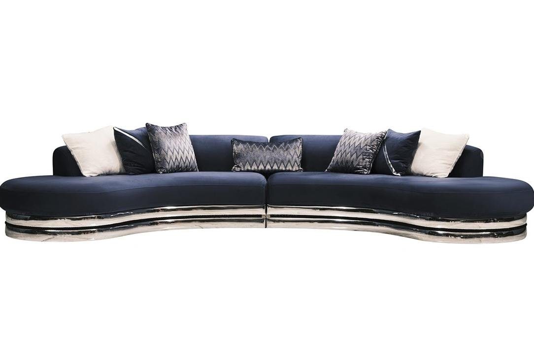 5 Blau (3-St., 1 3 Europa Sofas + Couchgarnitur 3tlg, Made Komplette Sitzer), + Polstersofa JVmoebel Nur in Set Wohnzimmer-Set