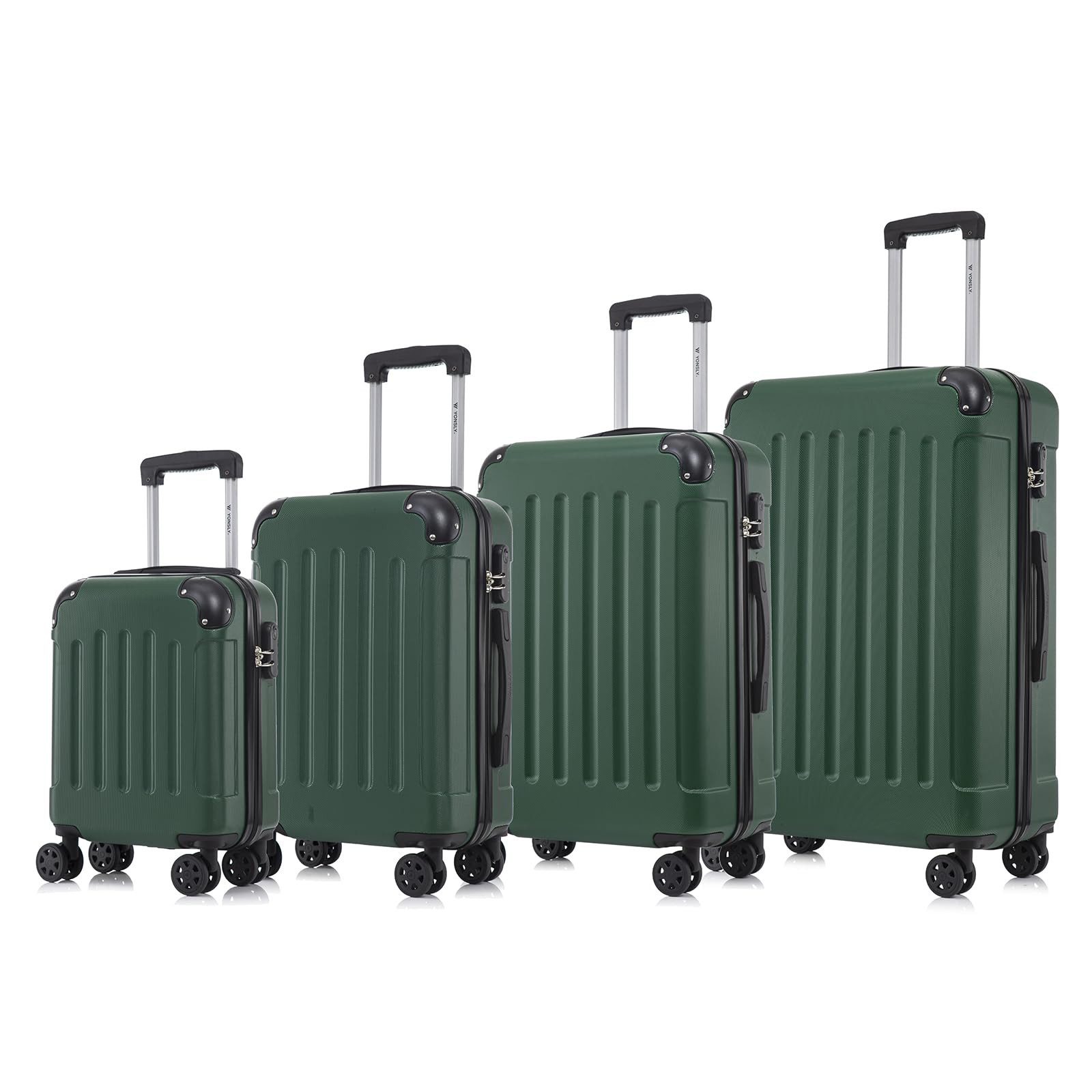 yonsly Kofferset 4er Set, Reisekoffer Trolley mit 360° Rollen ABS-Hartschal günstig online kaufen