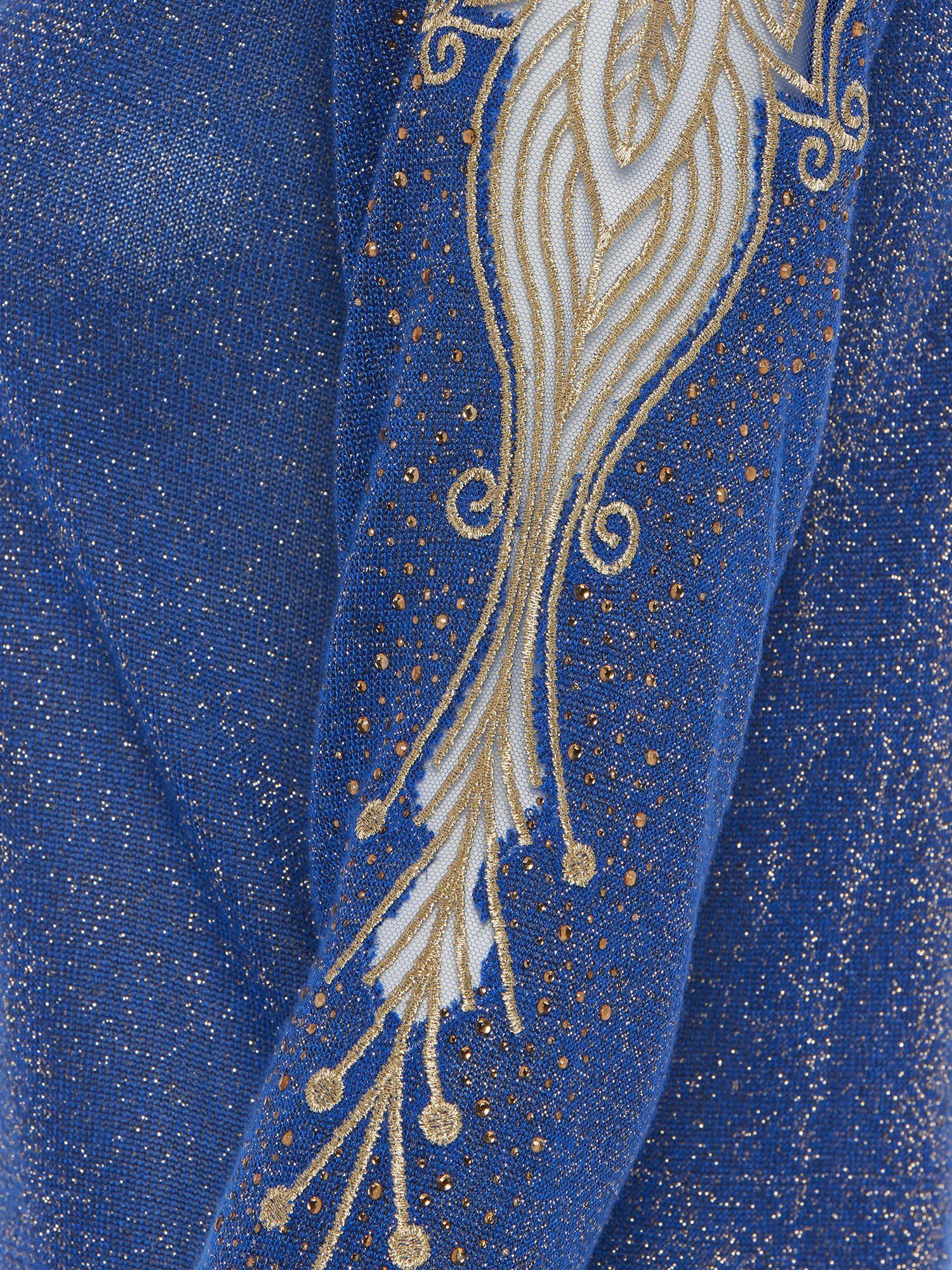 Christian Materne Strickpullover Sweater figurbetont mit edlem Stickereimotiv