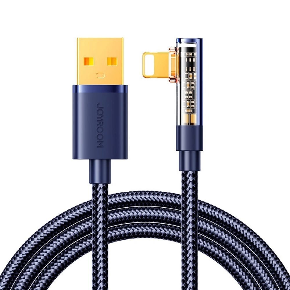 Ladekabel S-UL012A6 USB-A-Winkelkabel – Beleuchtung 2,4 A 1,2 m Smartphone-Kabel