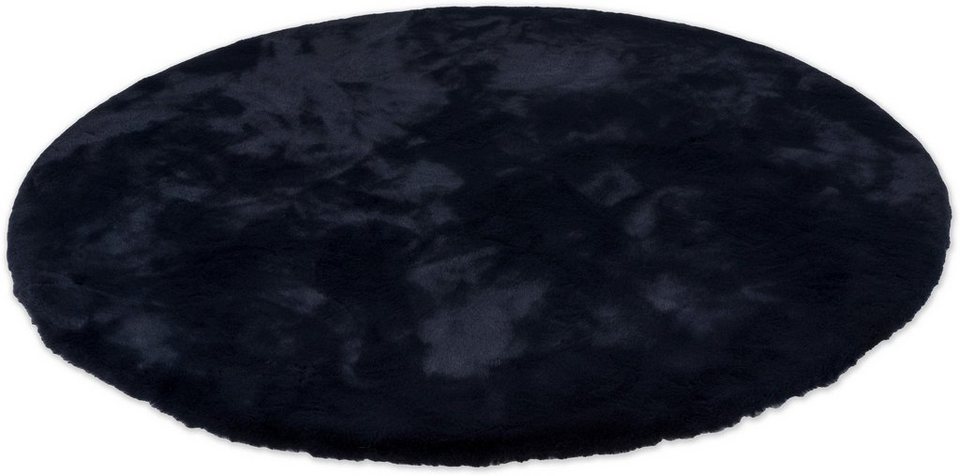 Fellteppich Tender, SCHÖNER WOHNEN-Kollektion, rund, Höhe: 26 mm, besonders weich  durch Microfaser, Kunstfell, waschbar, Wohnzimmer