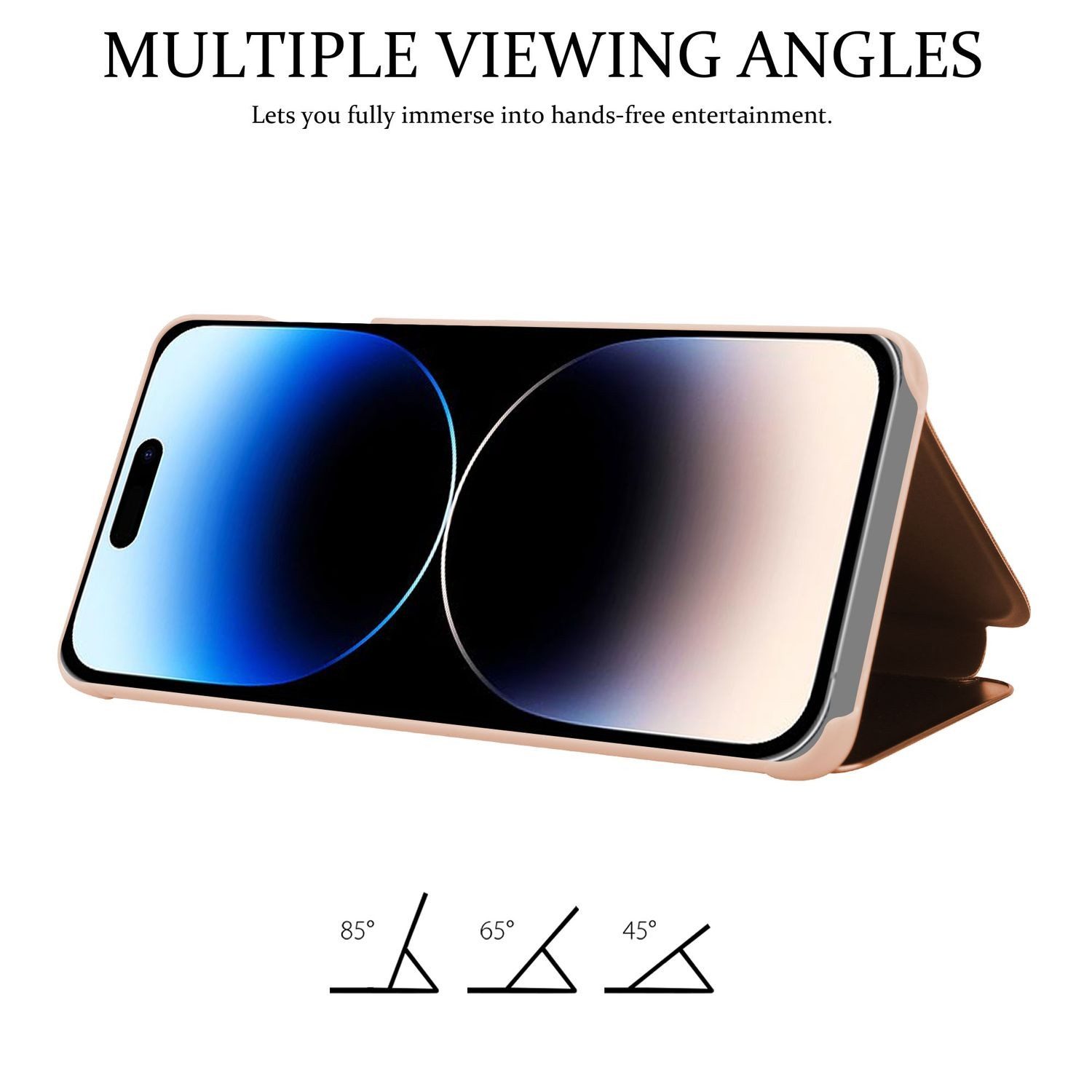 Cadorabo Handyhülle für iPhone 14 PRO MAX Hülle Apple iPhone 14 PRO MAX, Klappbare Handy Schutzhülle - Hülle - mit Standfunktion und Kartenfach – Bild 5 von 5