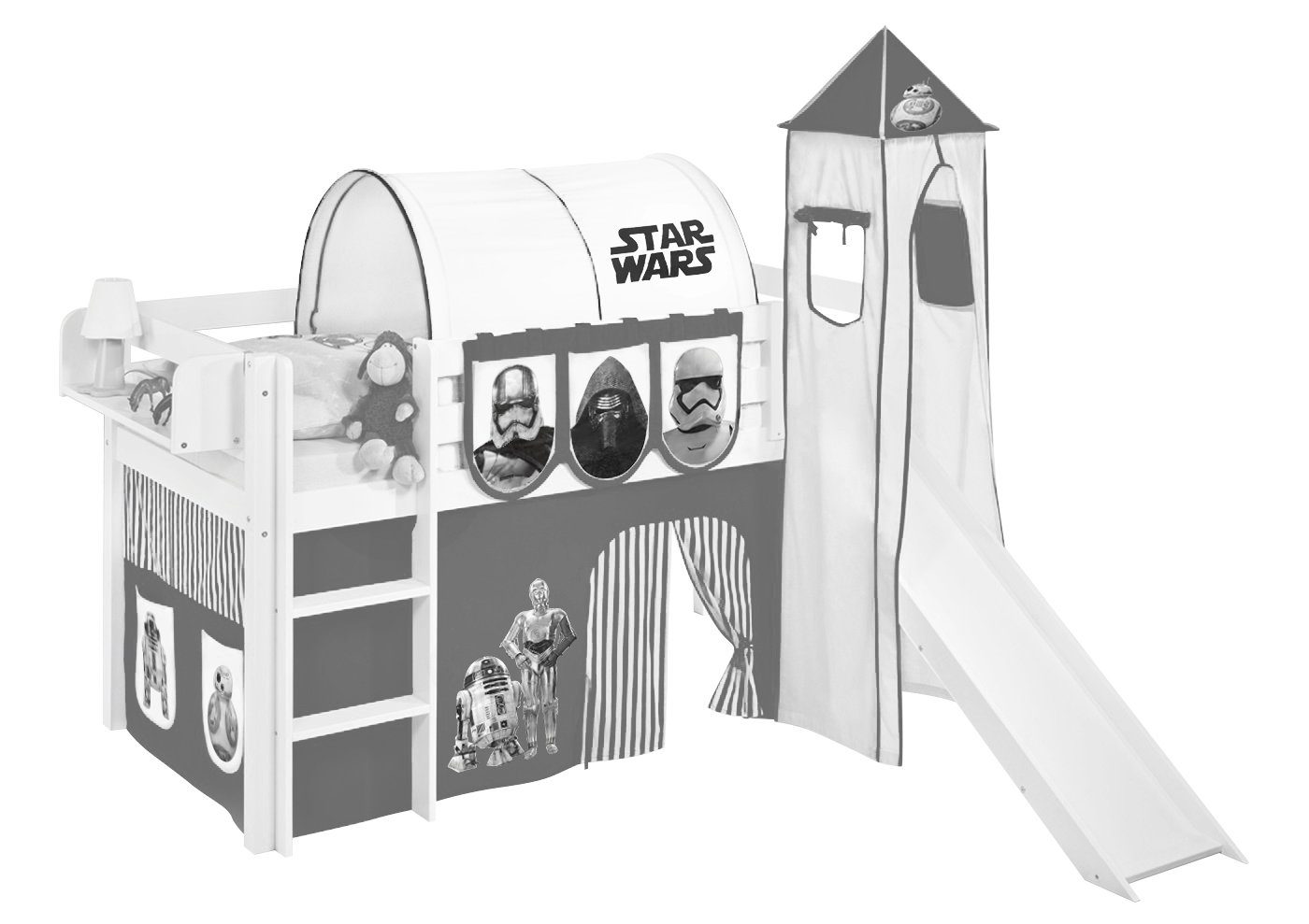 Lilokids Betttunnel Tunnel Star Wars Blau - für Hochbett, Spielbett und Etagenbett